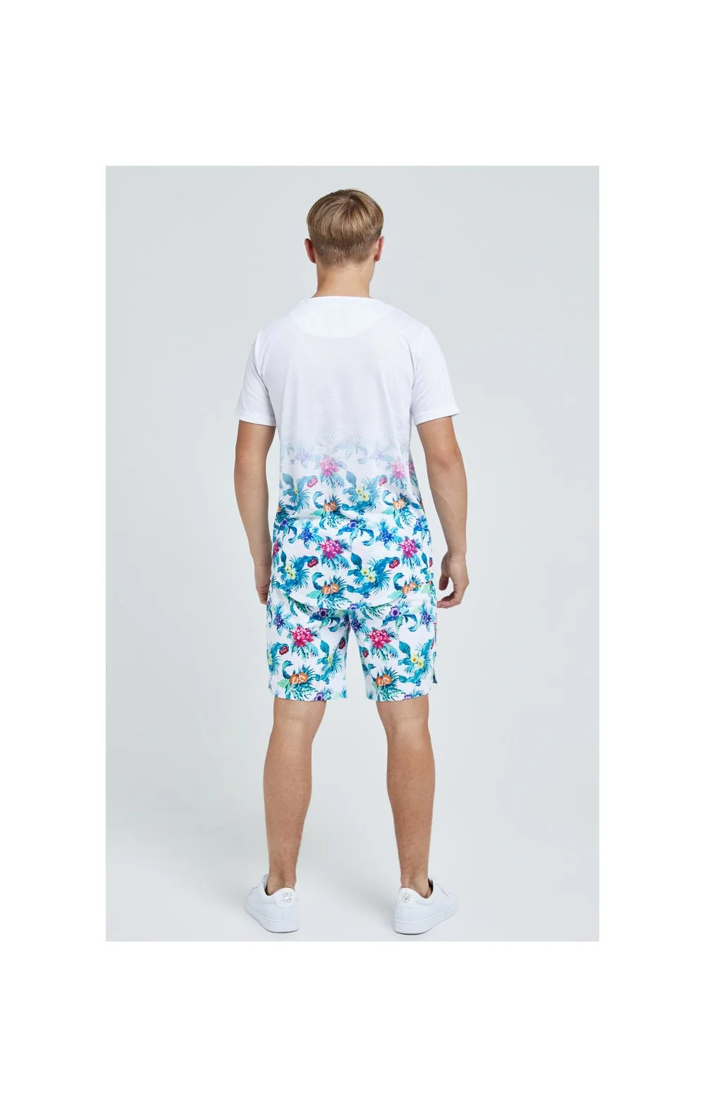 Illusive London Fade Tee – White & Floral - Image 6