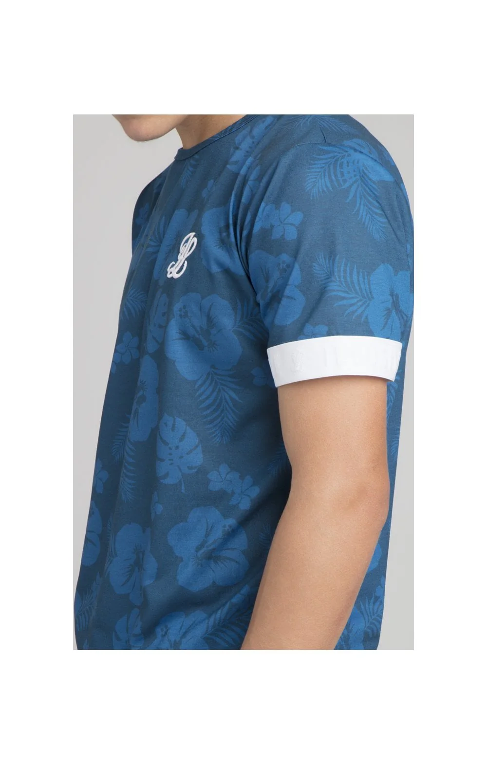 Boys Illusive Teal Floral T-Shirt - Image 2