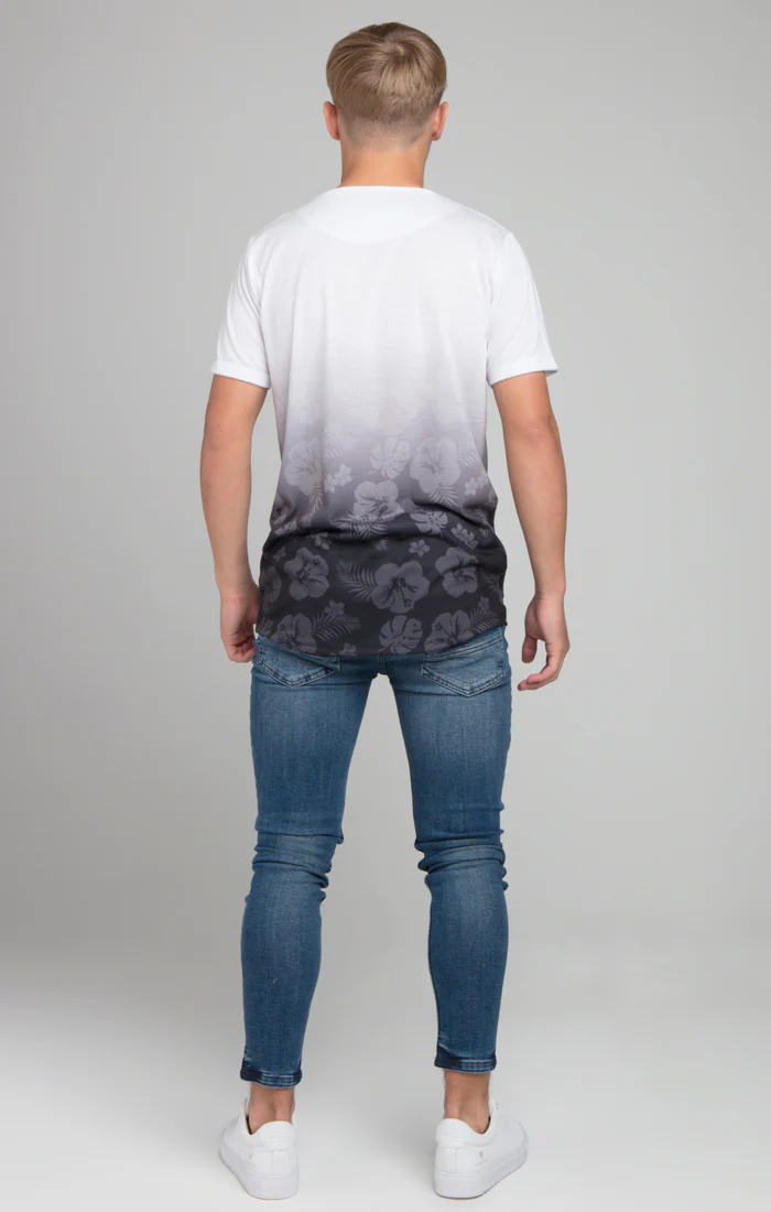 Boys Illusive White Floral Fade T-Shirt - Image 5