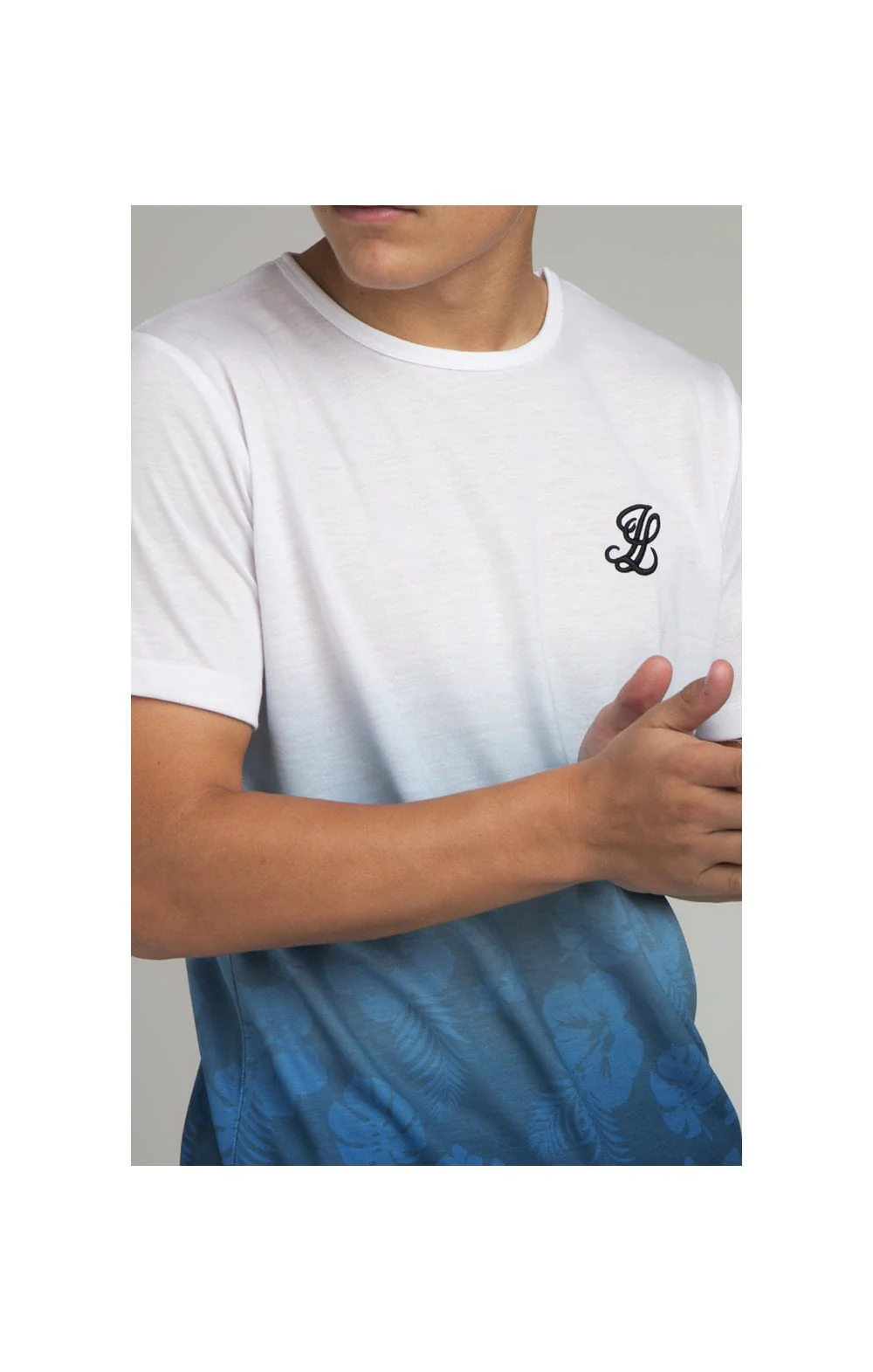 Boys Illusive White Floral Fade T-Shirt - Image 2