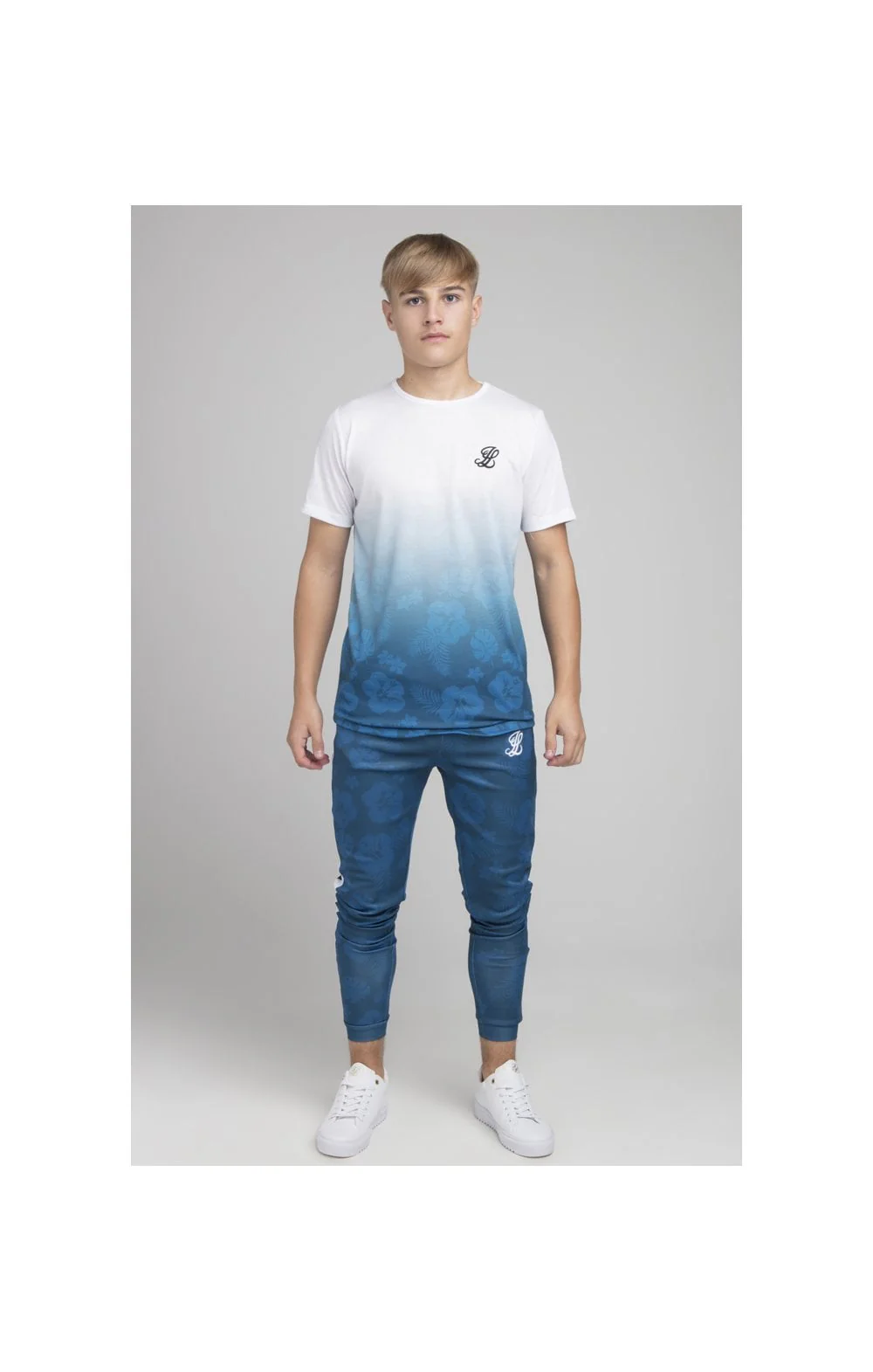 Boys Illusive White Floral Fade T-Shirt - Image 3