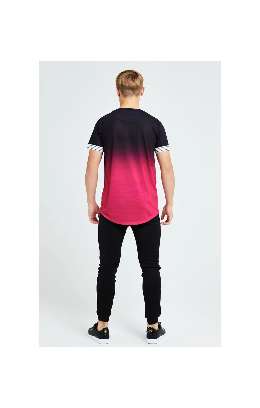 Illusive London Flux S/S Tech Tee - Black & Pink - Image 4