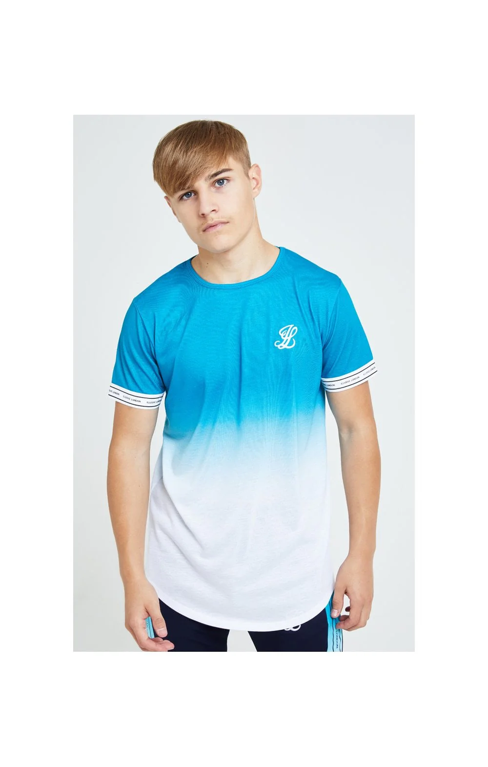 Illusive London Flux Tech Tee - Blue & White
