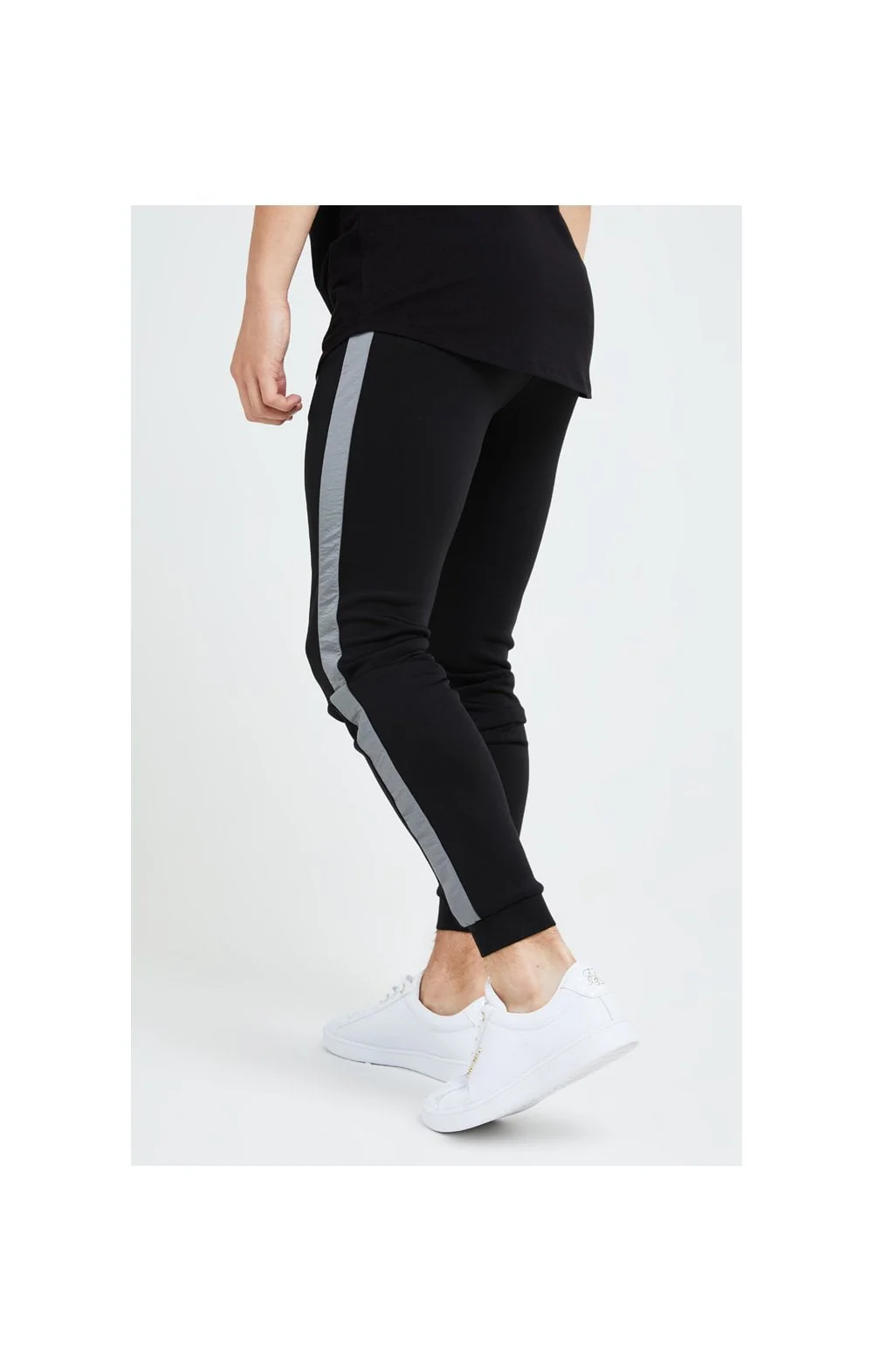Illusive London Hybrid Joggers - Black & Grey - Image 2