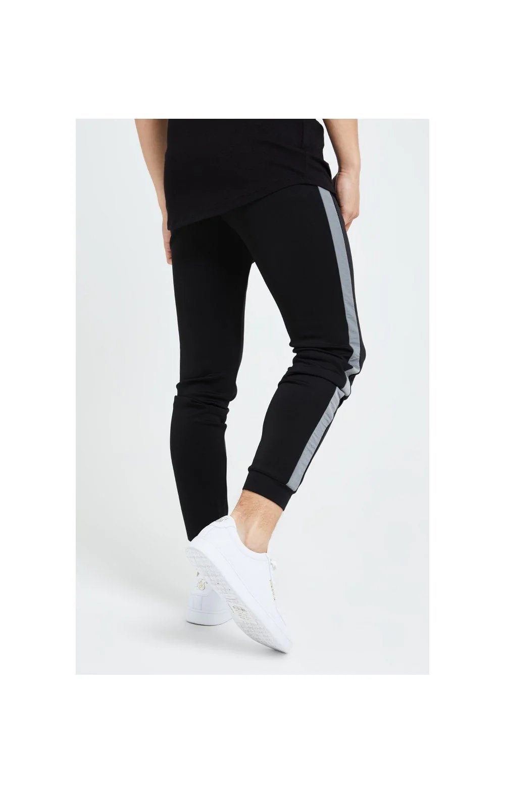 Illusive London Hybrid Joggers - Black & Grey - Image 3