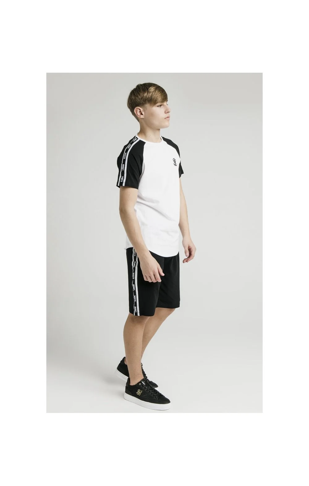 Illusive London Jersey Shorts - Black & White - Image 7