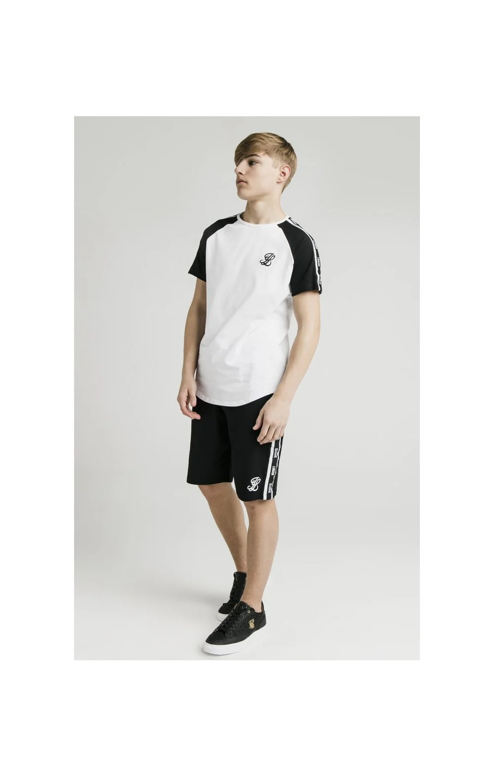 Illusive London Jersey Shorts - Black & White - Image 8