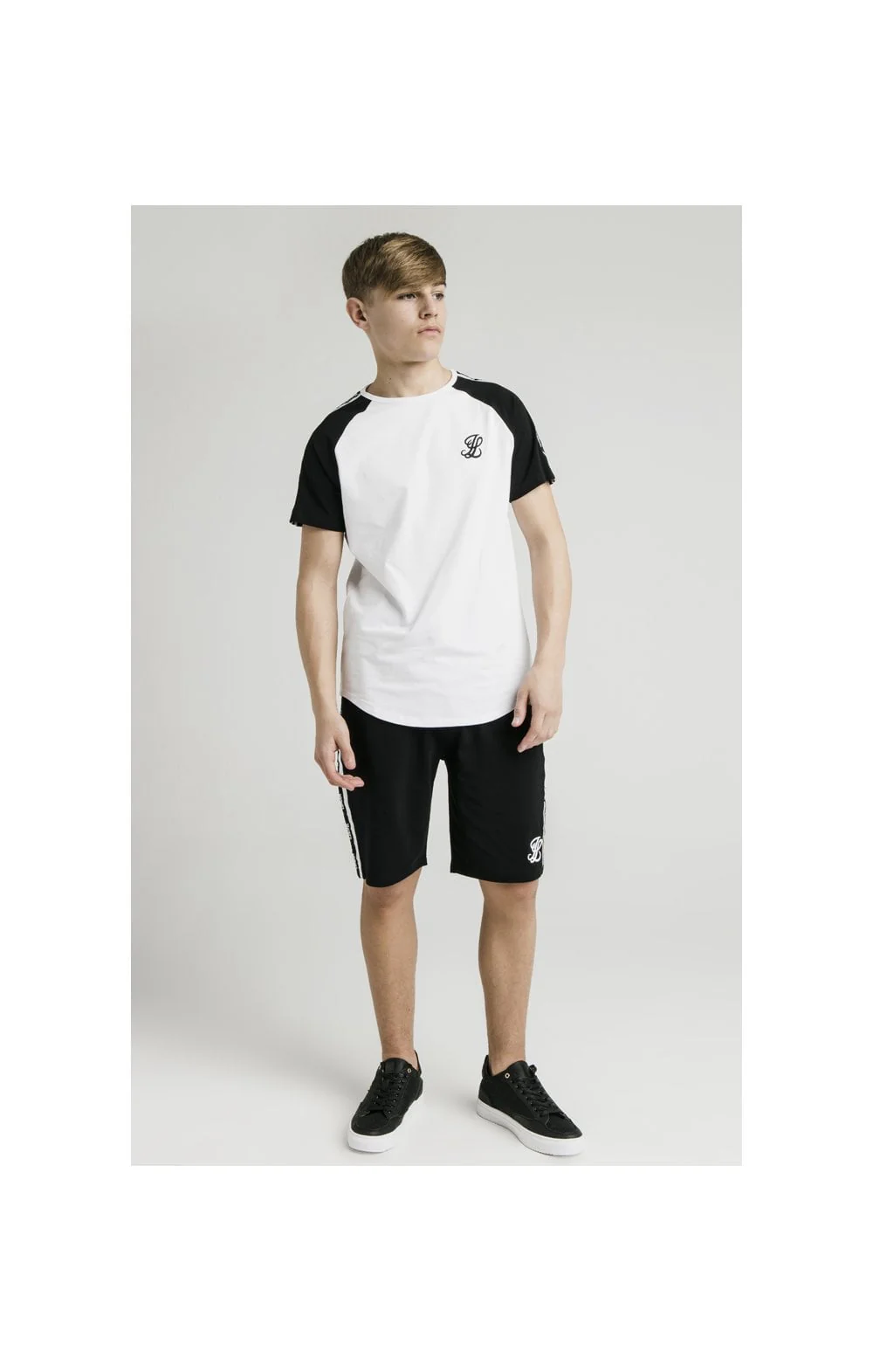 Illusive London Jersey Shorts - Black & White - Image 9