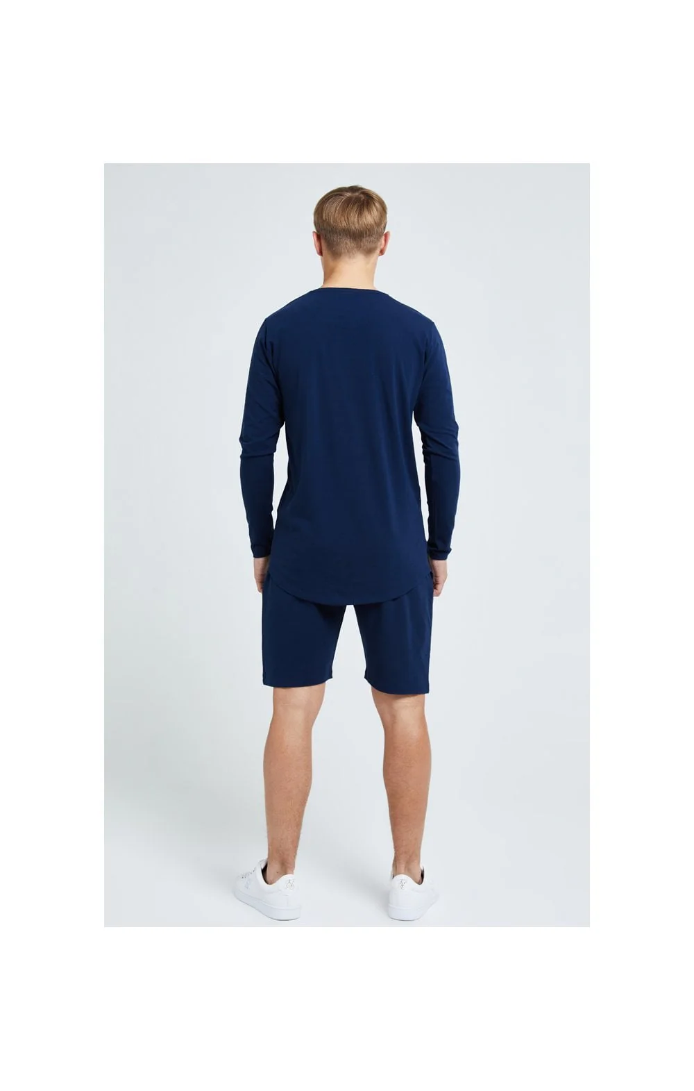 Boys Illusive Navy Essentials Long Sleeve T-Shirt - Image 6