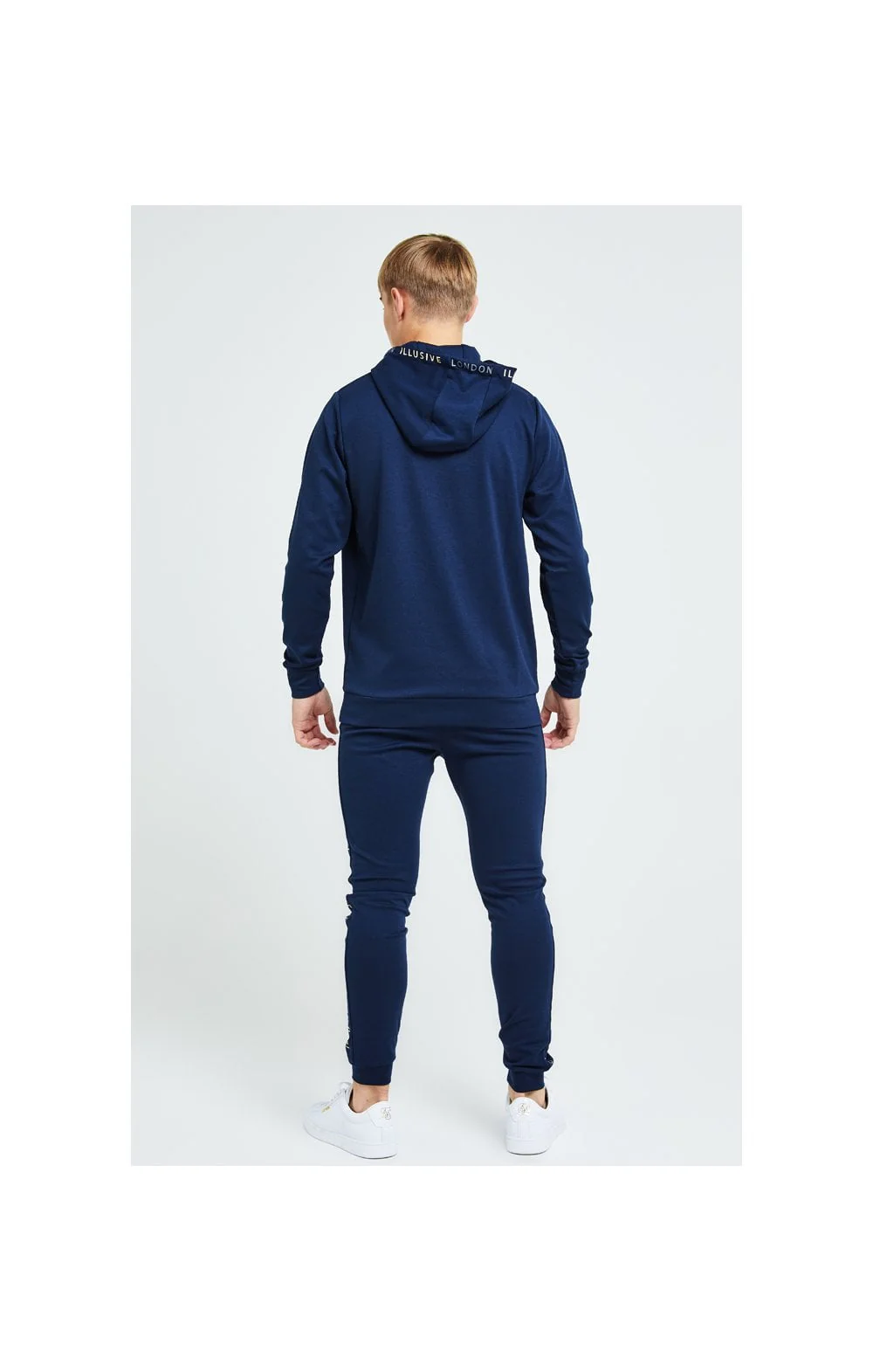 Illusive London Legacy Joggers - Navy & Cream - Image 5