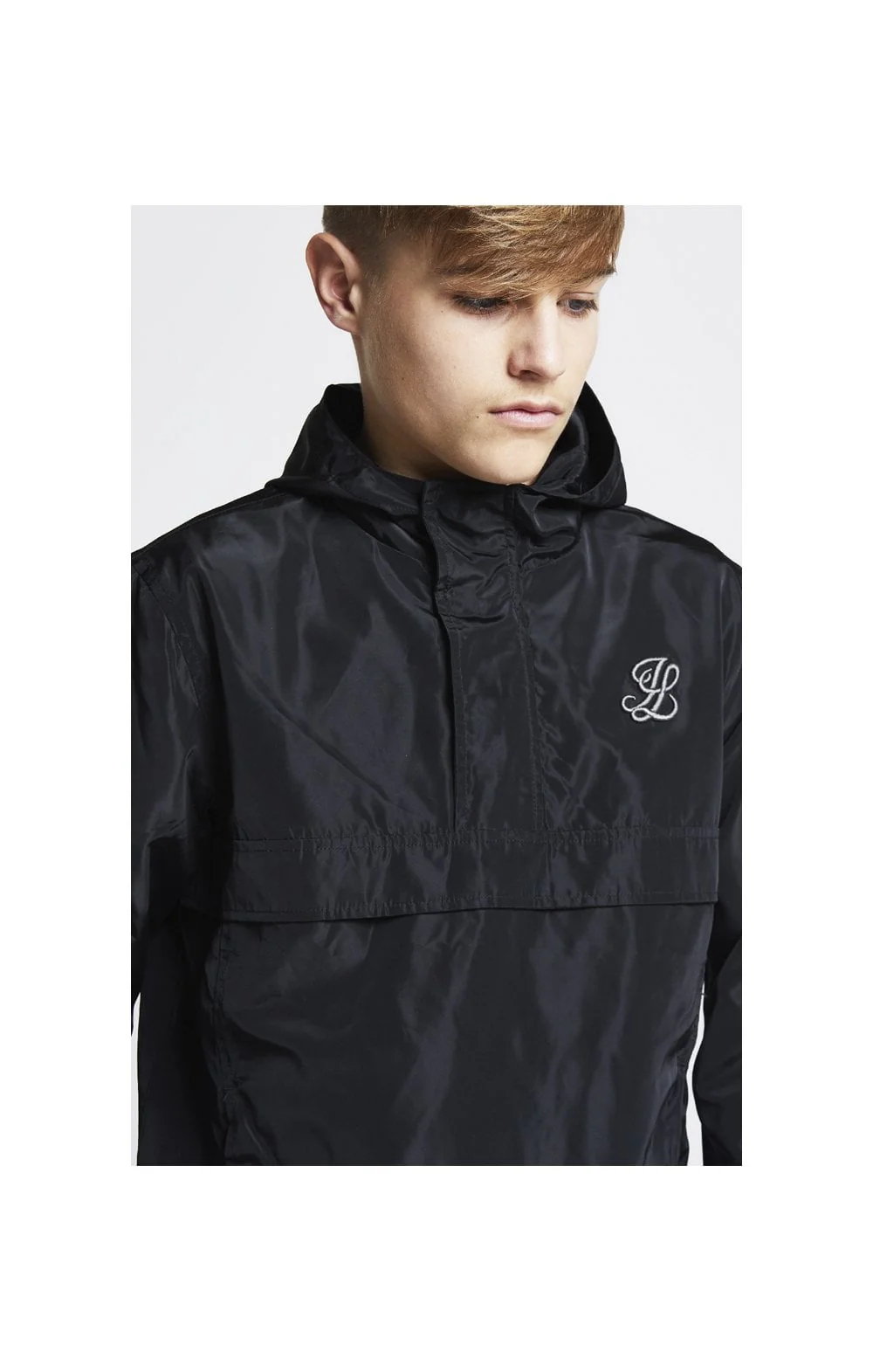 Illusive London Lightweight 1/4 Zip Jacket – Black - Image 2