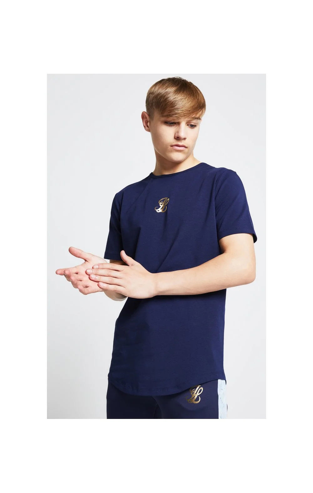 Illusive London Marble Racer Back Tee – Navy & Marble - Image 3