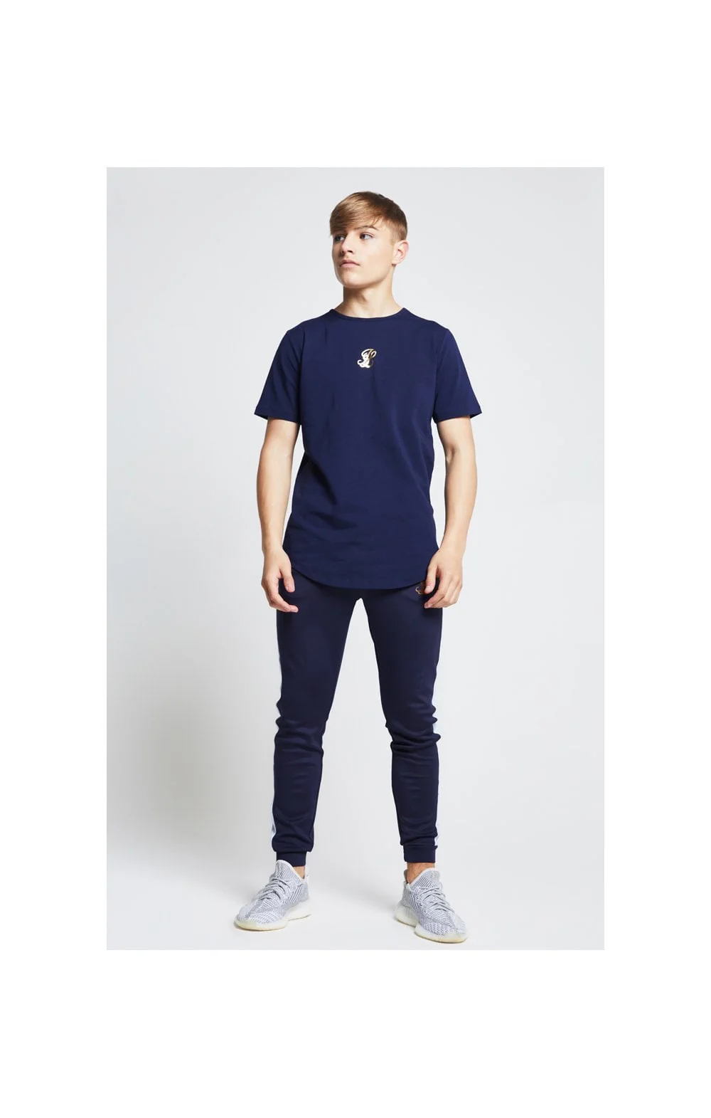 Illusive London Marble Racer Back Tee – Navy & Marble - Image 4
