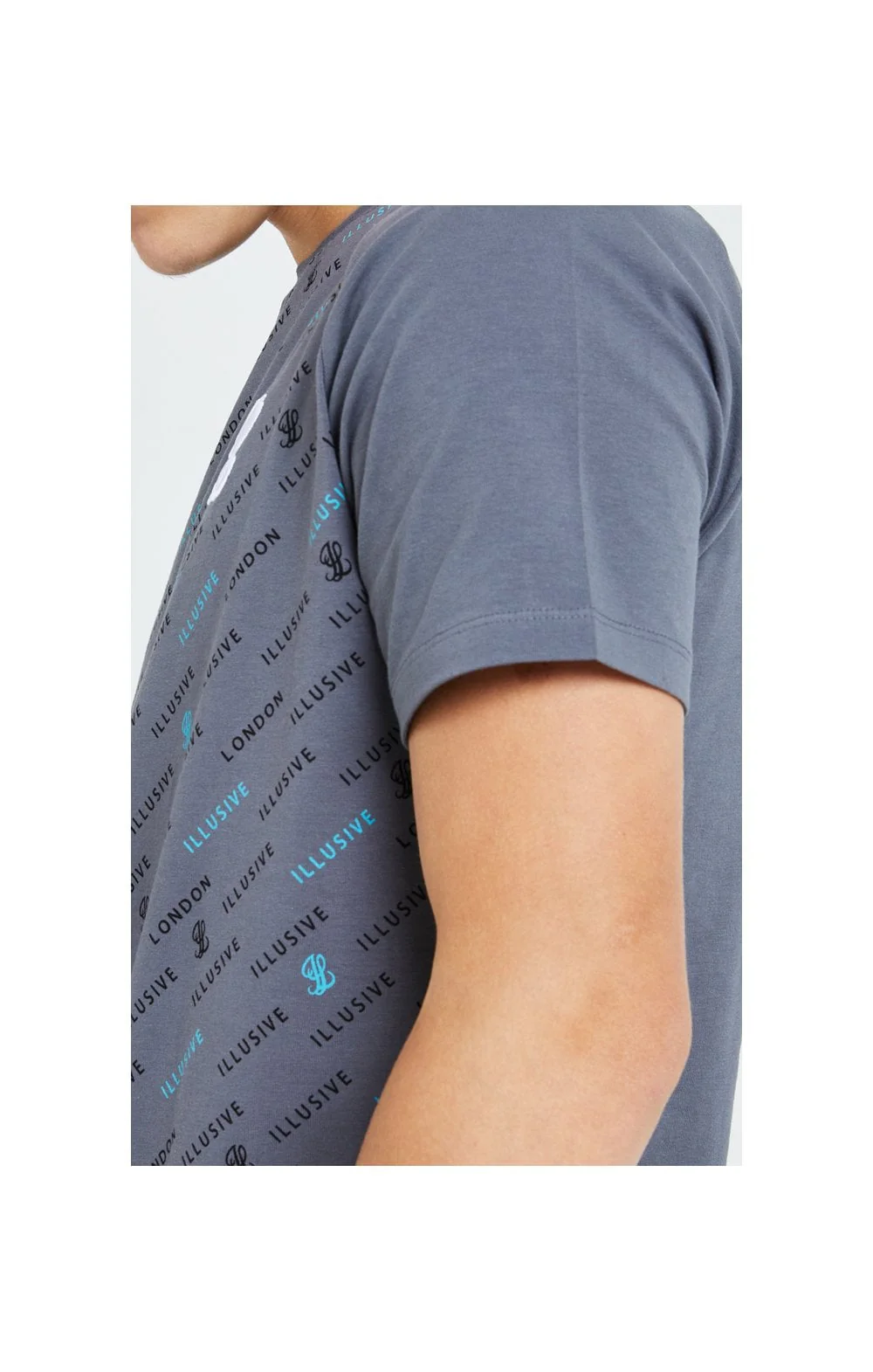Illusive London Monogram Aop Tee - Grey - Image 2