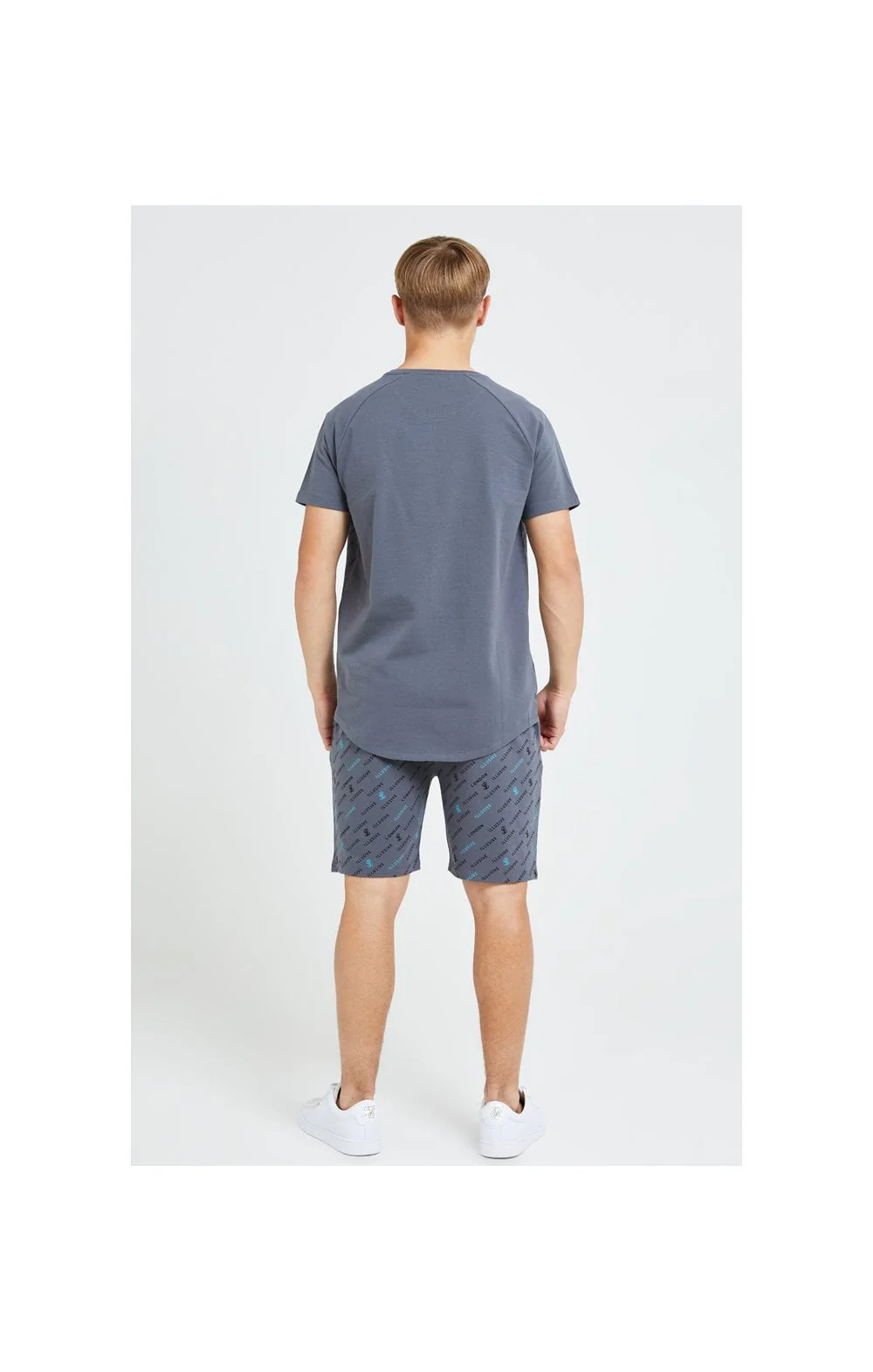 Illusive London Monogram Aop Tee - Grey - Image 4