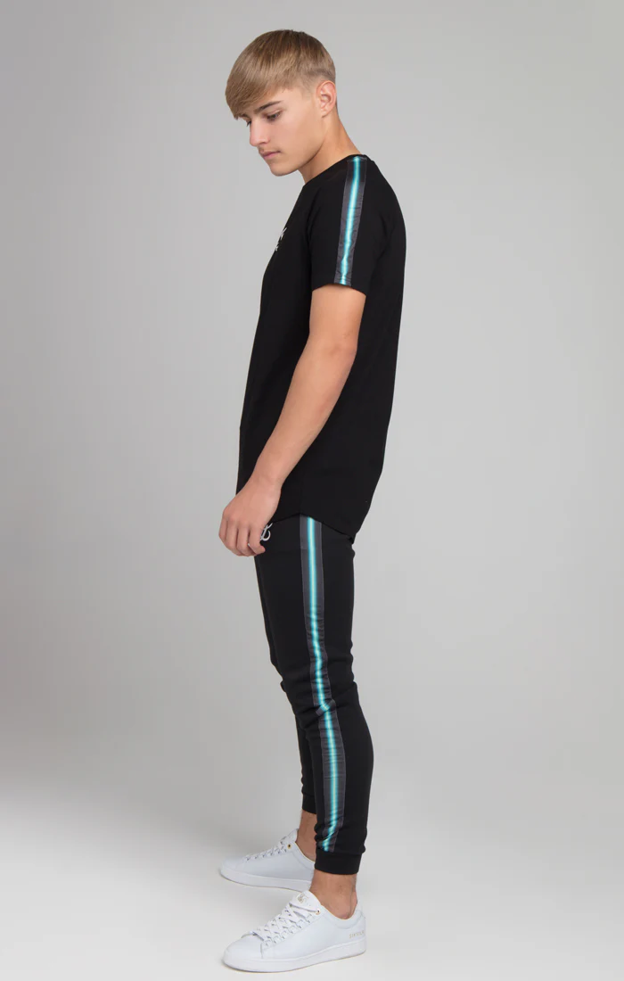 Boys Illusive Black Taped Jogger - Image 2