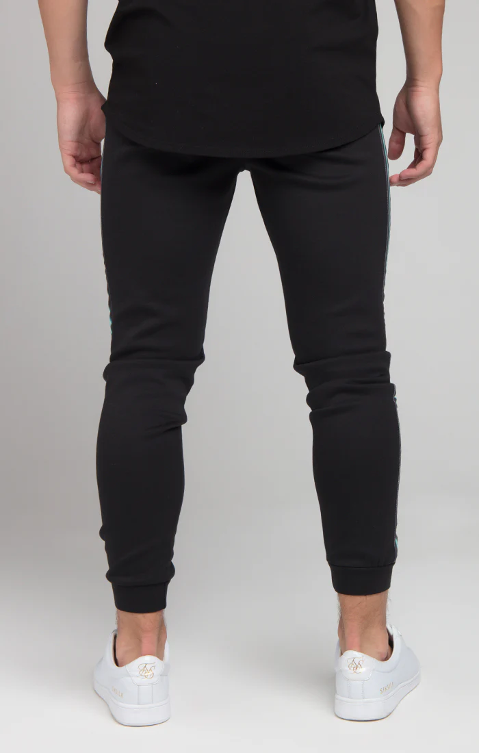 Boys Illusive Black Taped Jogger - Image 3