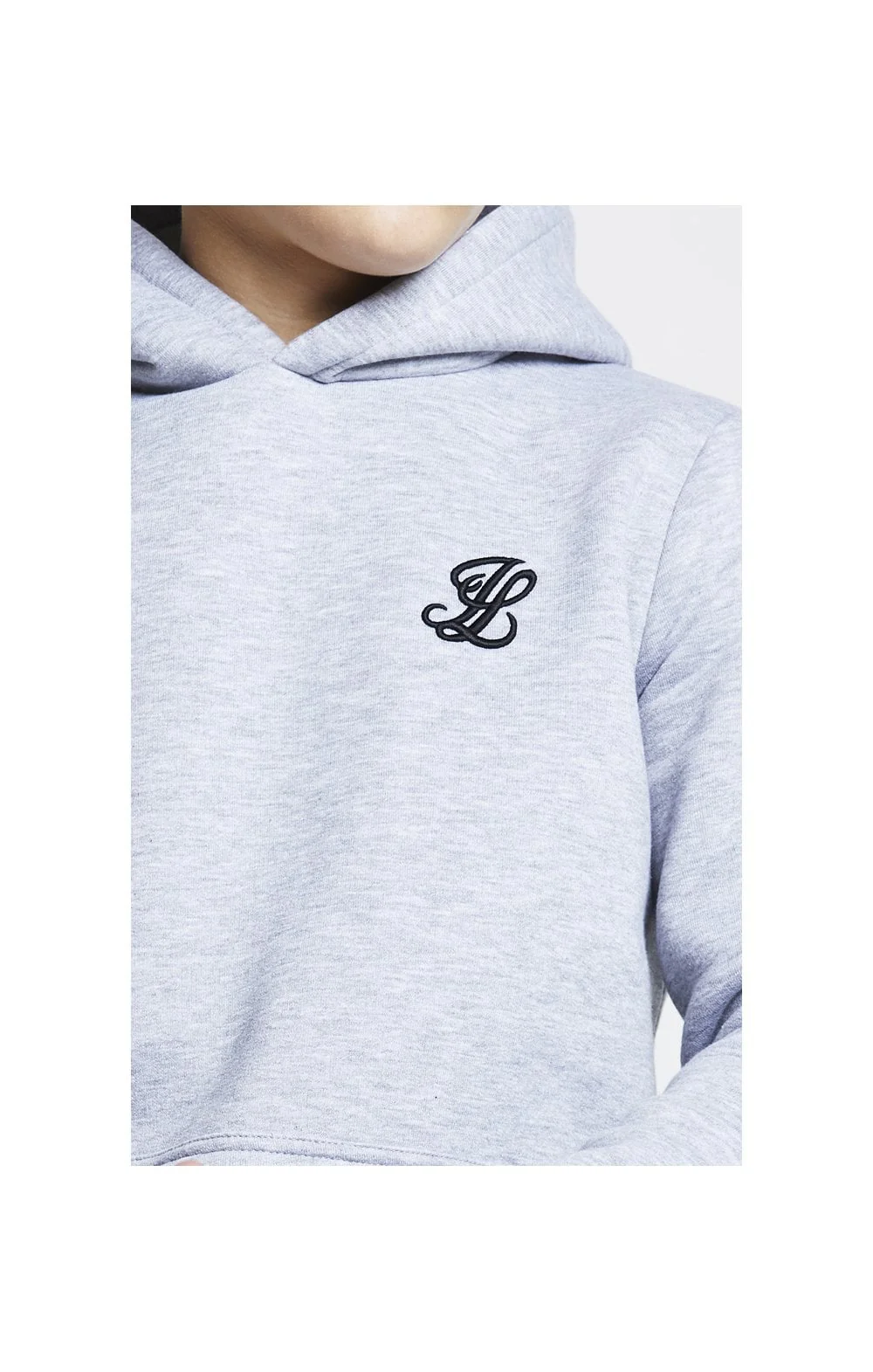 Boys Illusive Grey Marl Essentials Overhead Hoodie - Image 6