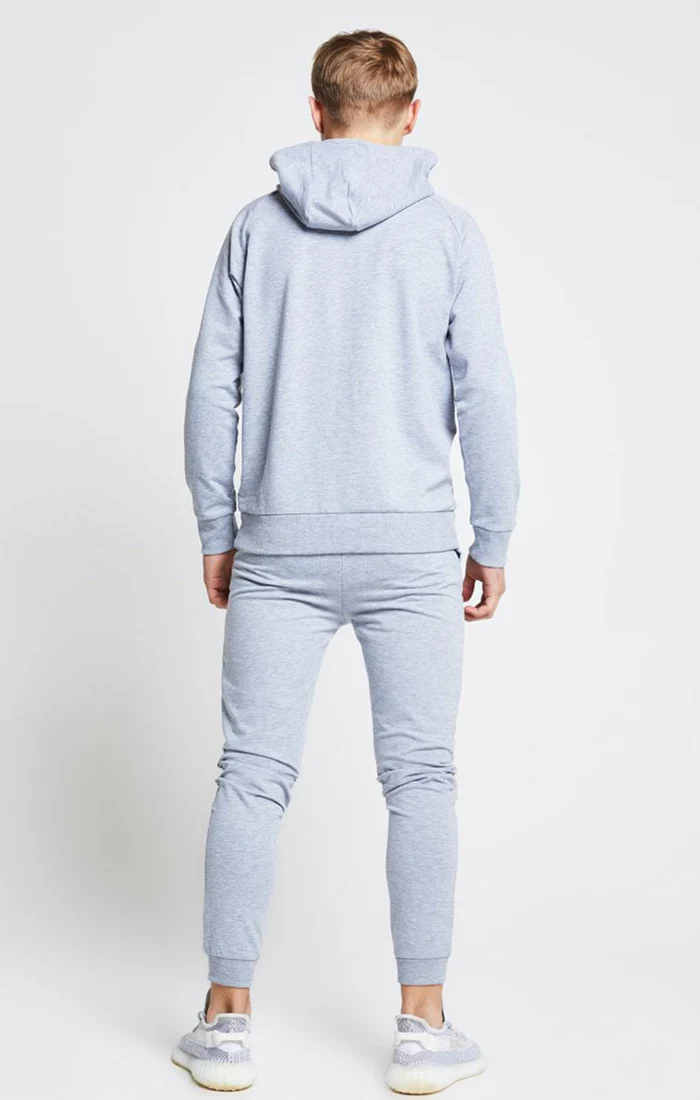 Illusive London Overhead Hoodie - Grey & Neon Green - Image 5
