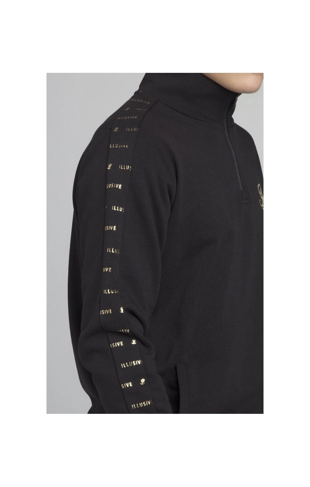 Illusive London Panel Funnel Neck - Black - Image 2
