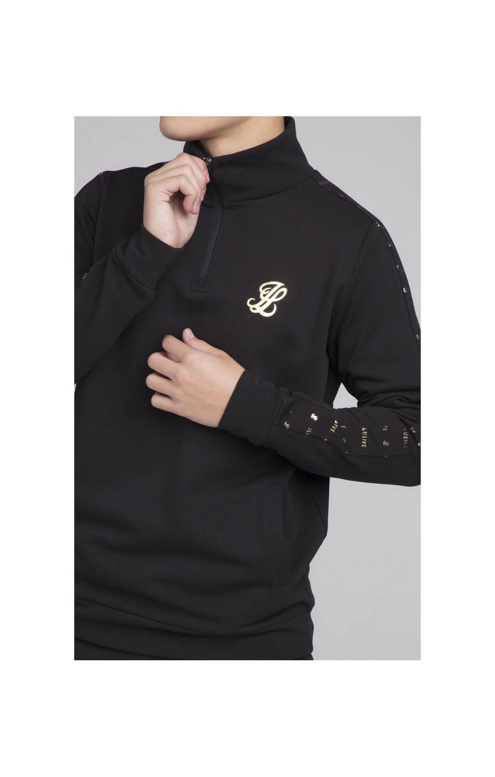 Illusive London Panel Funnel Neck - Black - Image 3