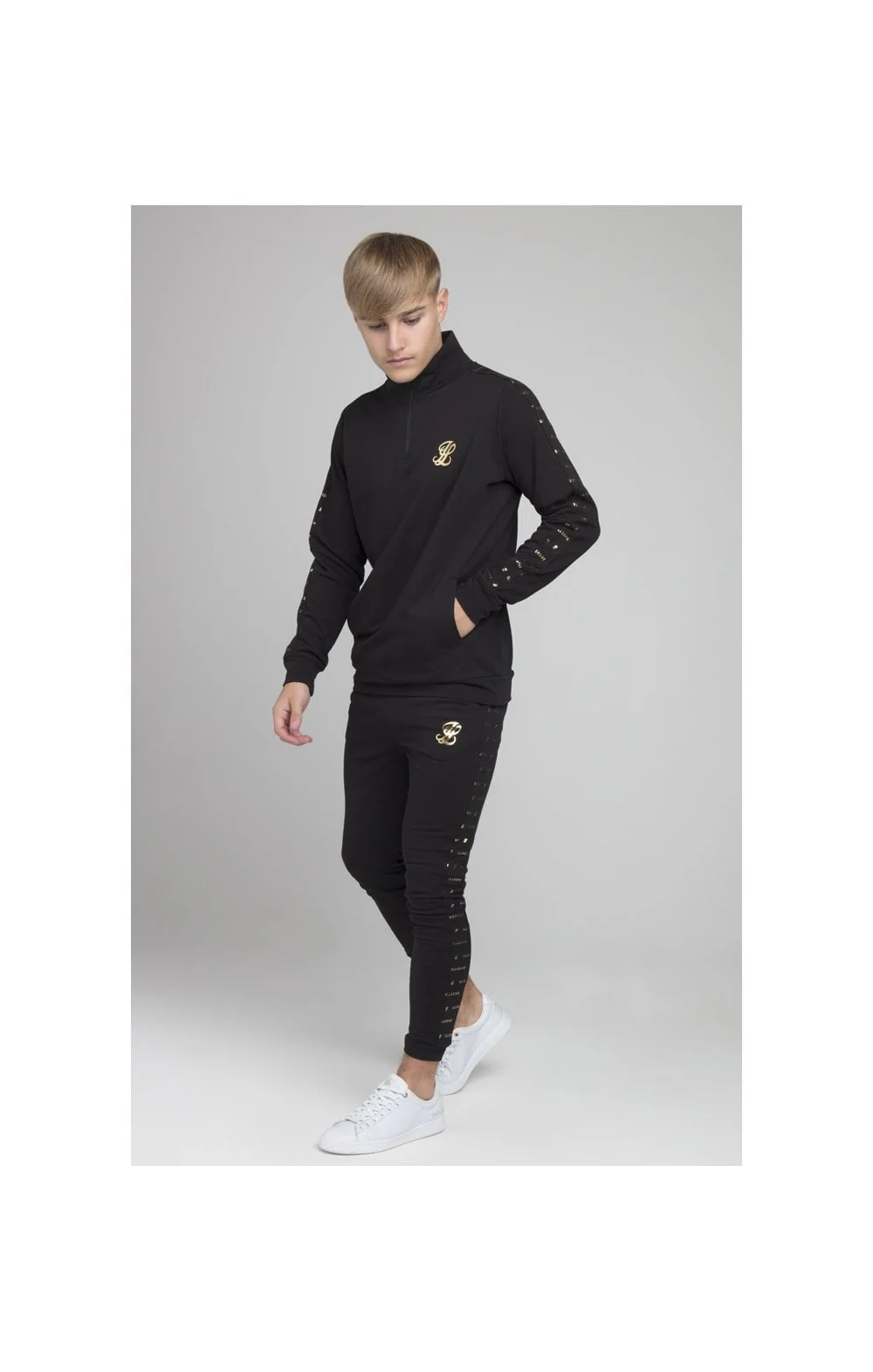Illusive London Panel Funnel Neck - Black - Image 5