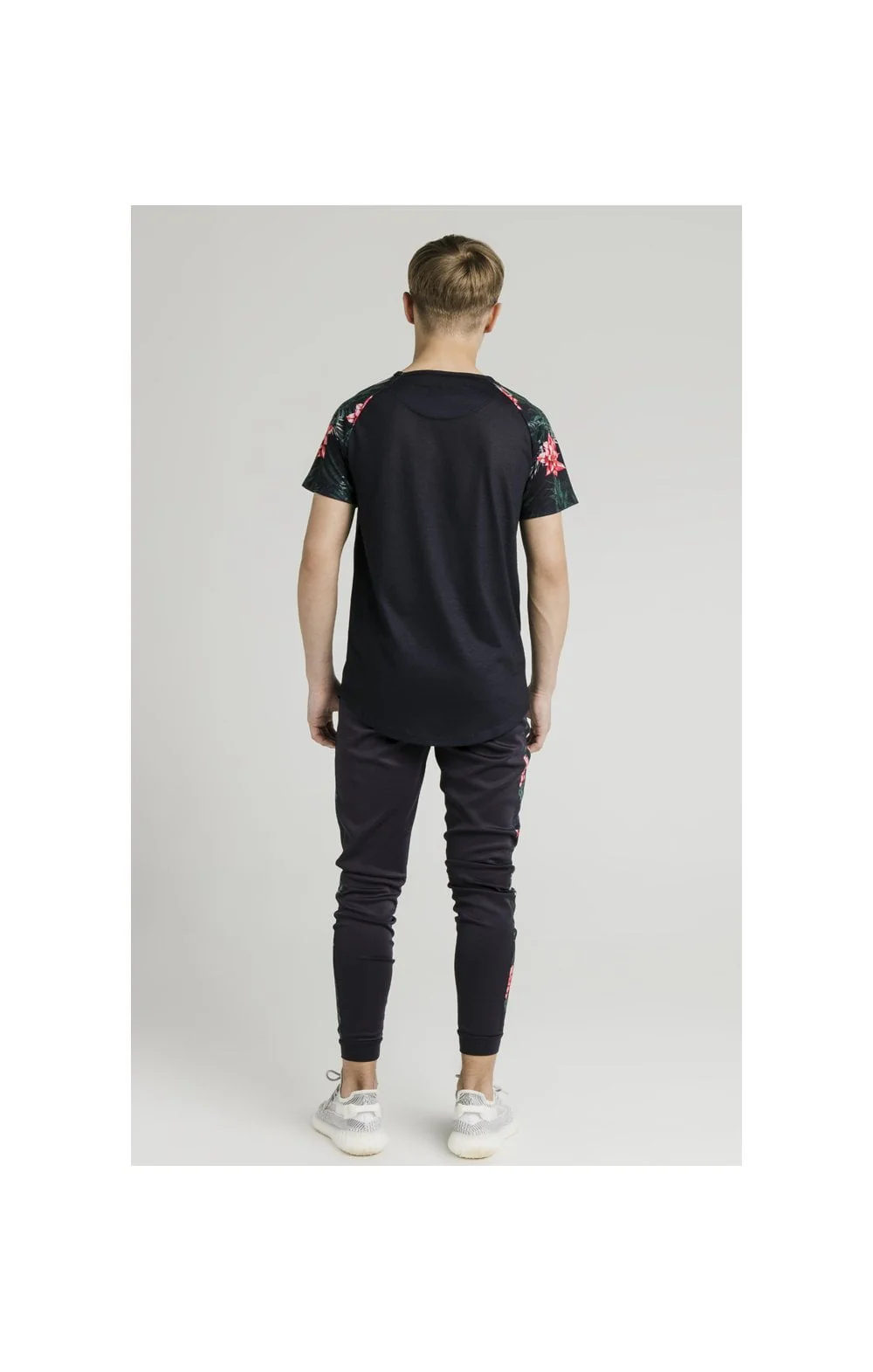 Illusive London Panel Joggers - Navy & Floral - Image 13