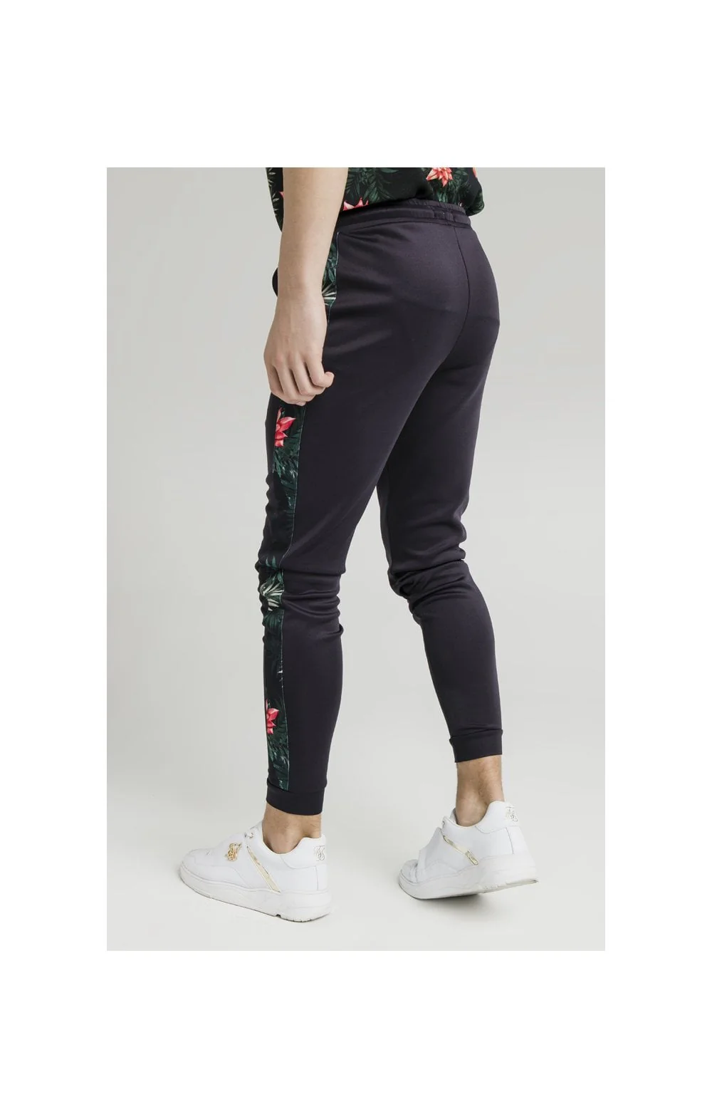Illusive London Panel Joggers - Navy & Floral - Image 5
