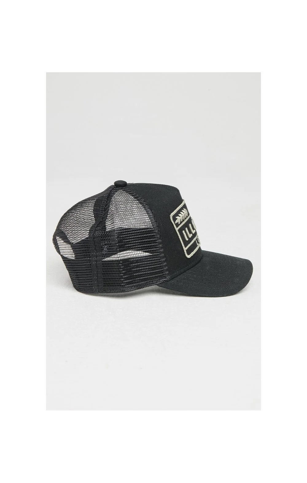 Illusive London Patch Mesh Trucker - Black & Gold - Image 4