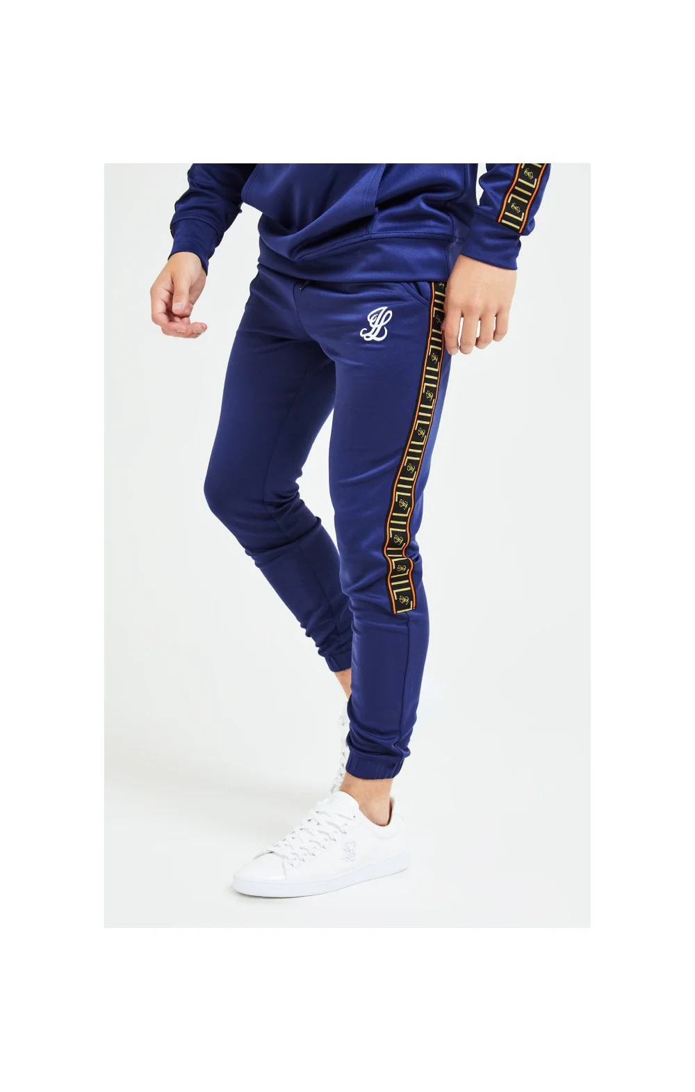 Illusive London Patriot Joggers - Blue & Orange