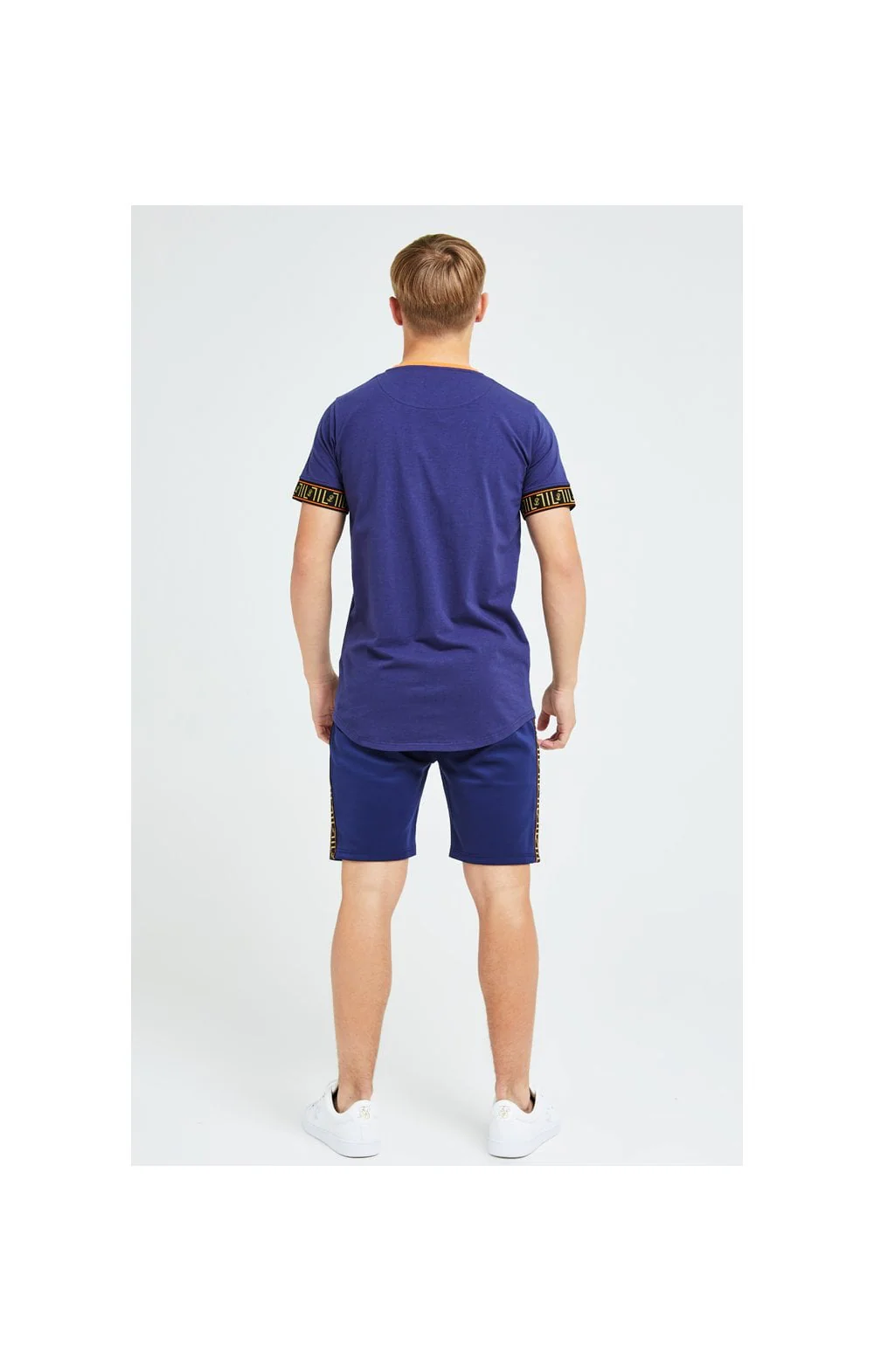 Illusive London Patriot Shorts - Blue & Orange - Image 6