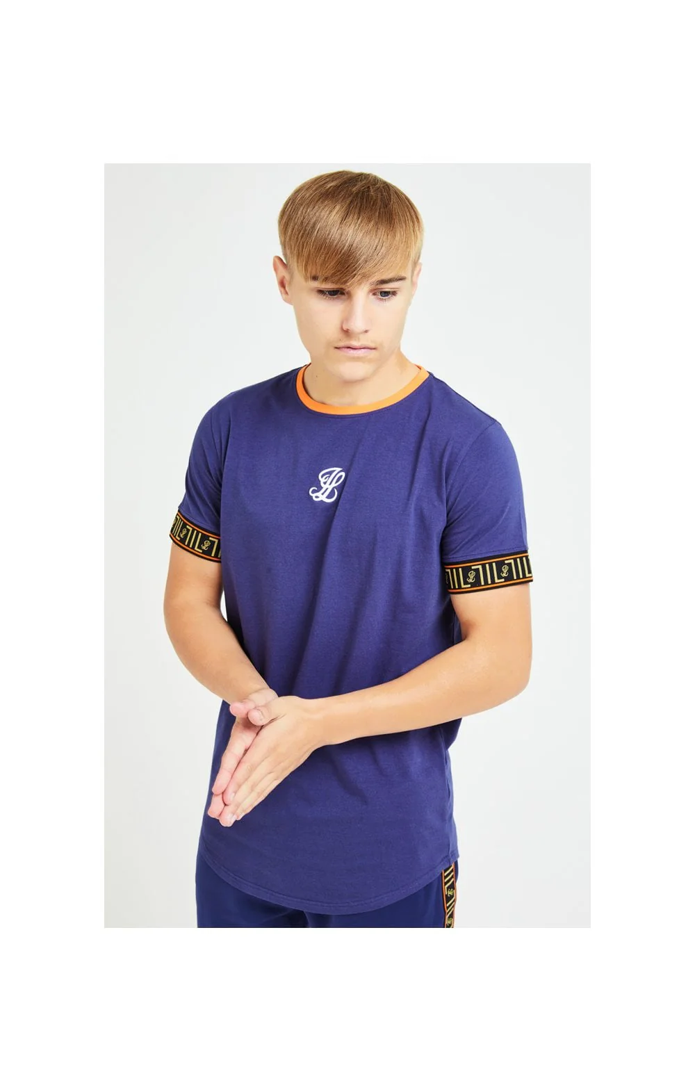 Illusive London Patriot Tech Tee - Blue & Orange - Image 2