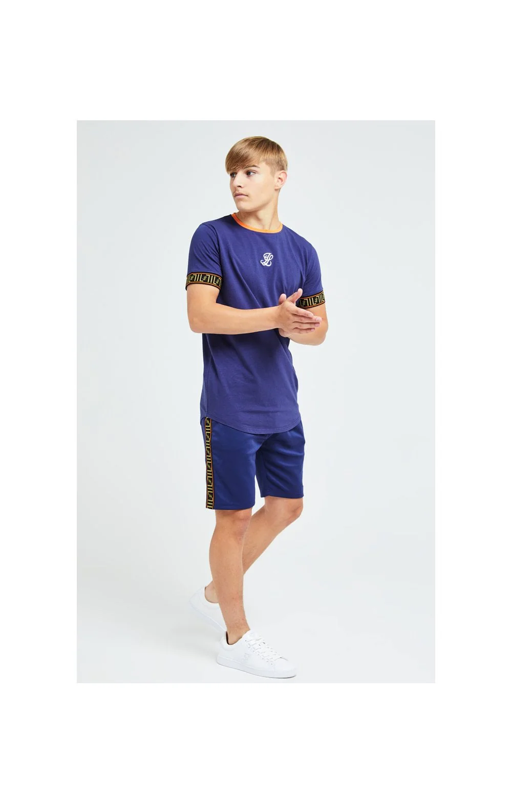 Illusive London Patriot Tech Tee - Blue & Orange - Image 3
