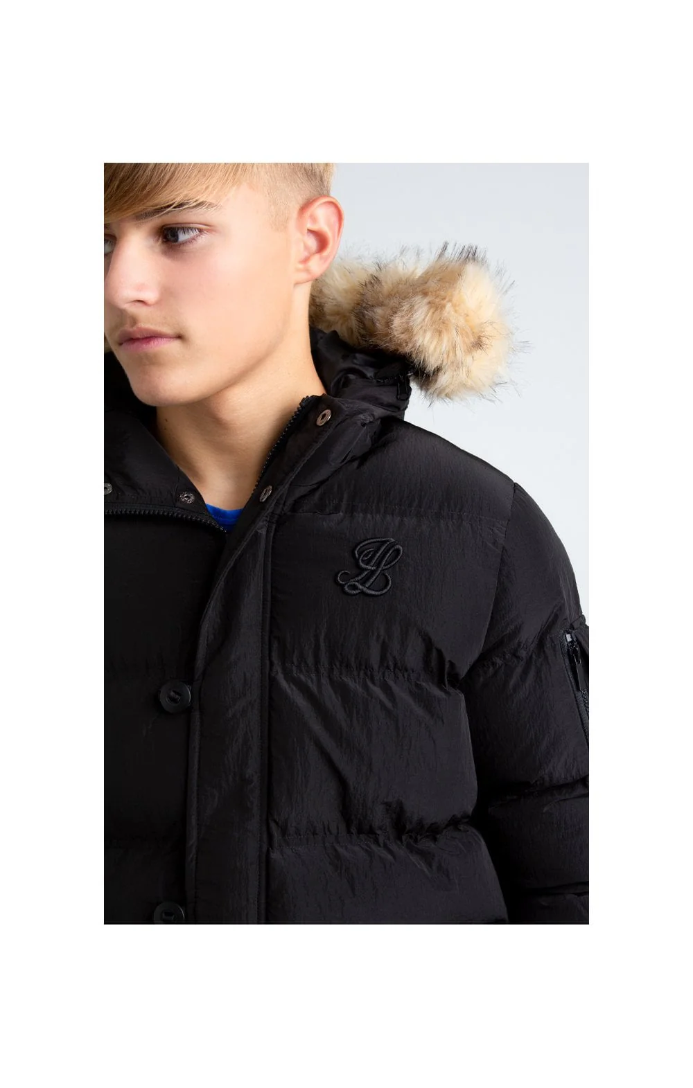 Illusive London Puff Parka – Black - Image 2