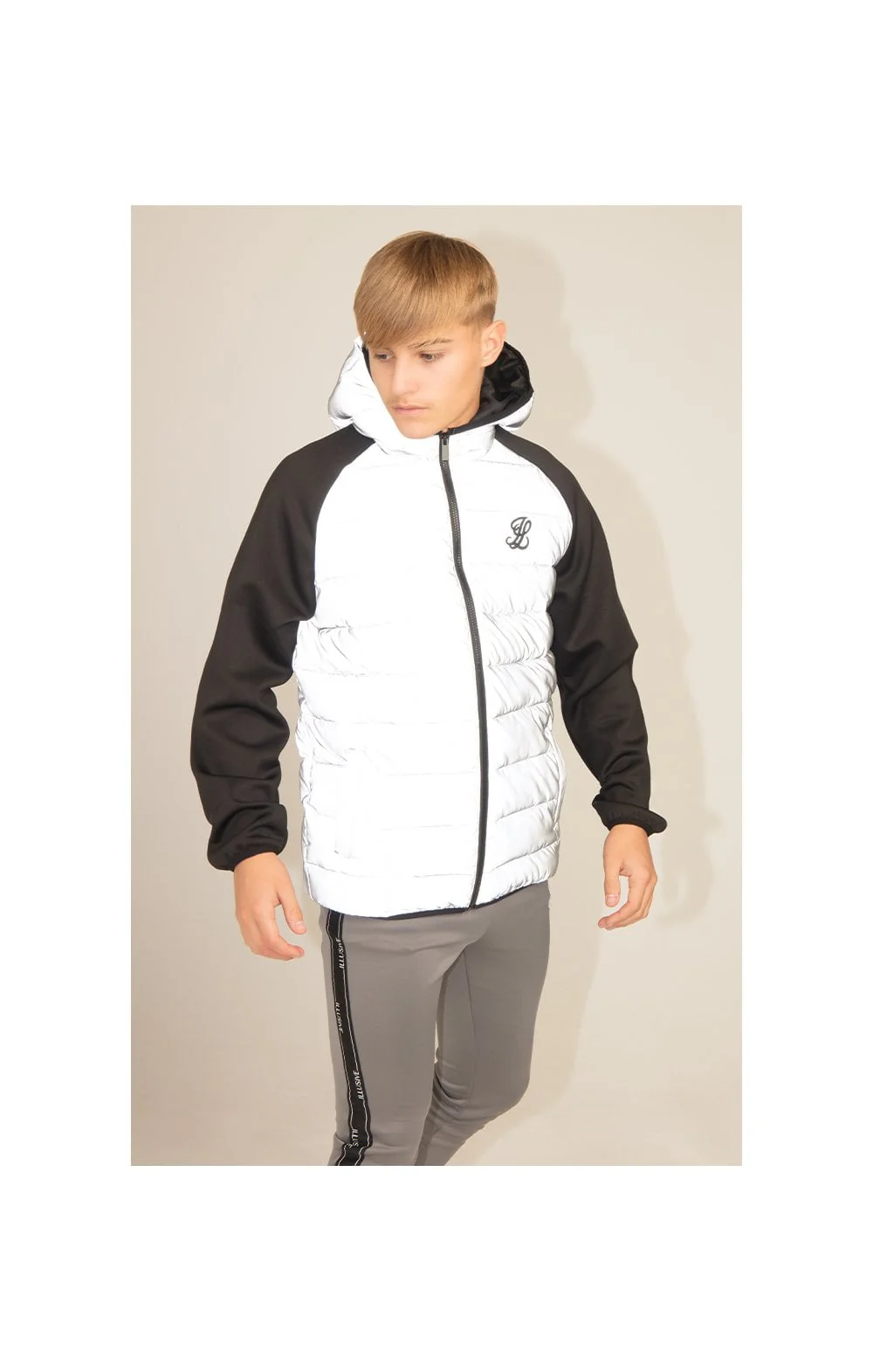 Illusive London Reflective Hybrid Jacket – Black - Image 3
