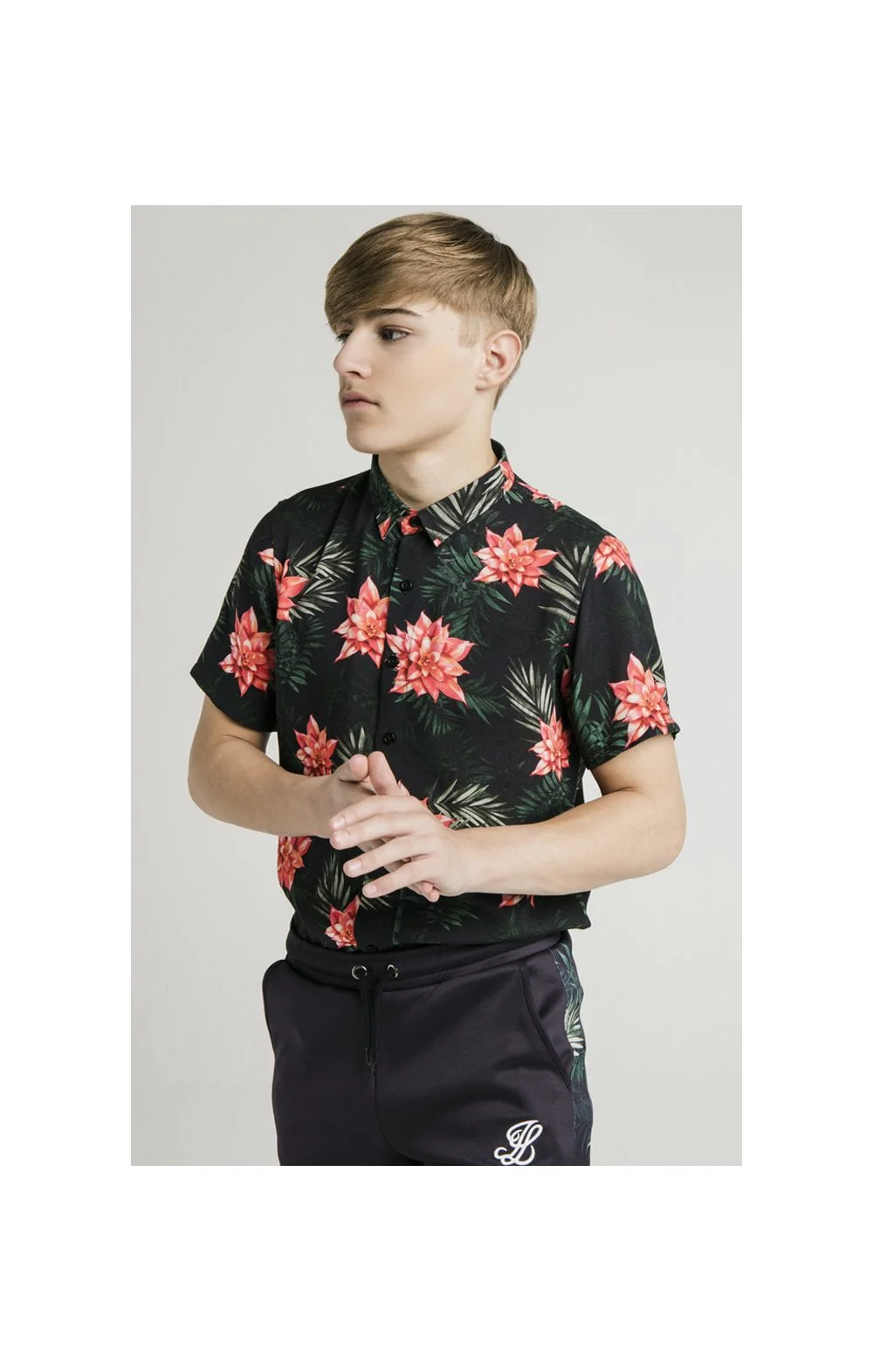 Illusive London Resort Shirt - Navy Floral - Image 2