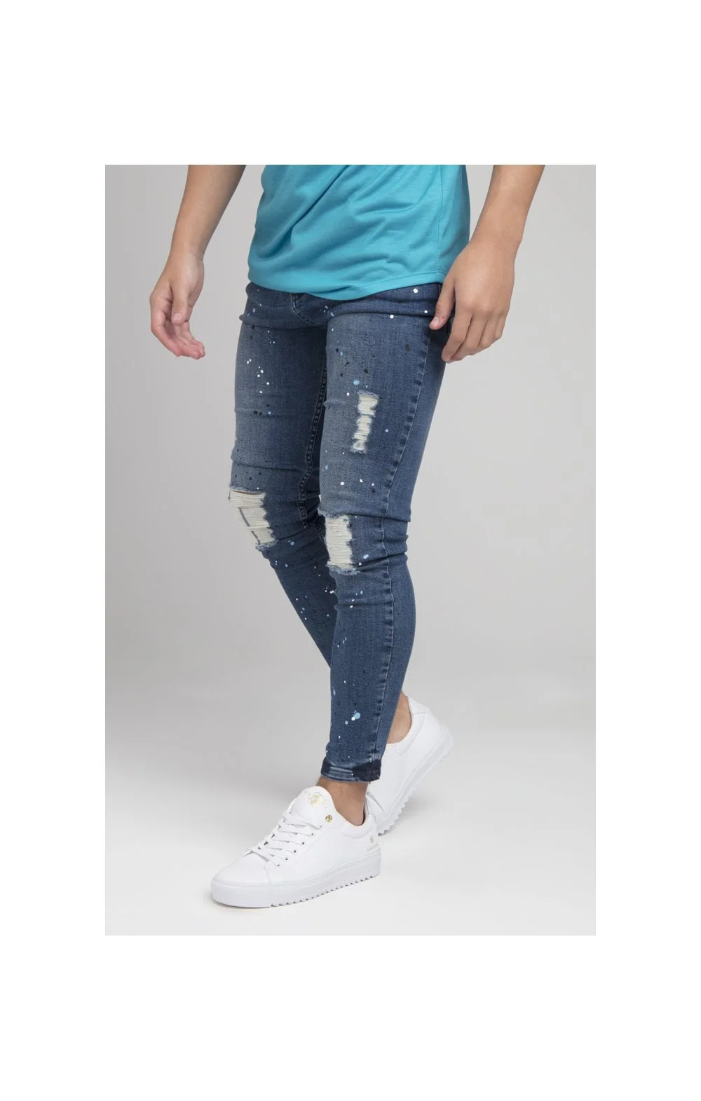 Boys Illusive Mid Wash Skinny Denim Jean