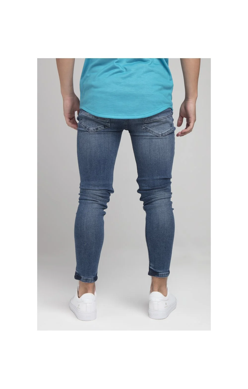 Boys Illusive Mid Wash Skinny Denim Jean - Image 4