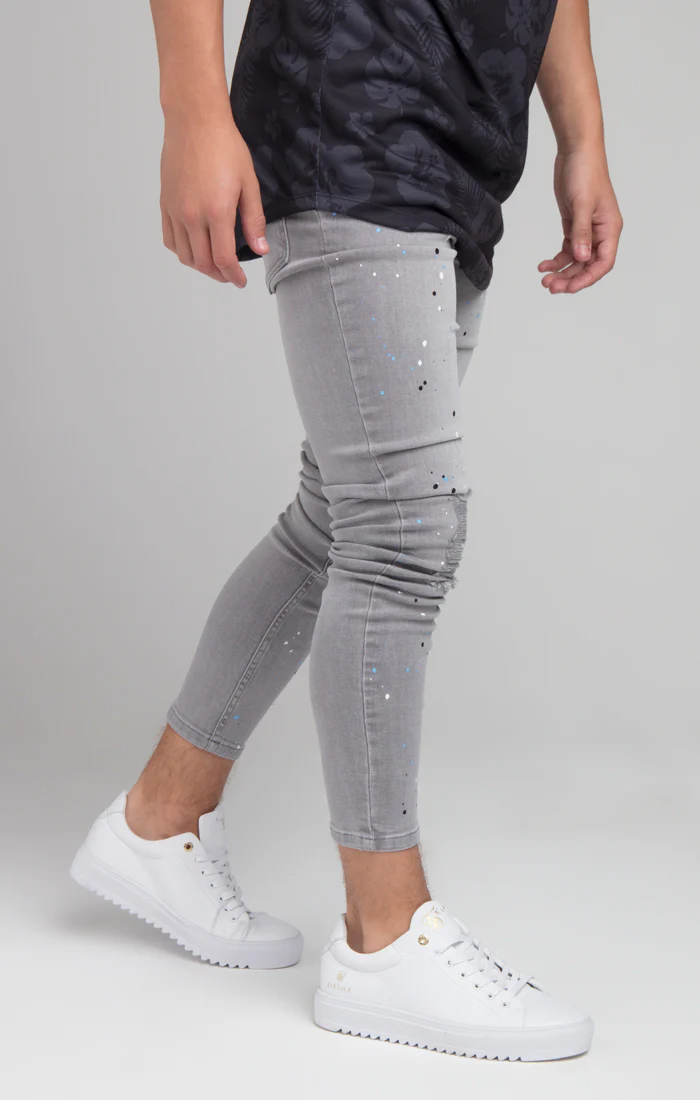 Boys Illusive Grey Skinny Denim Jean - Image 3