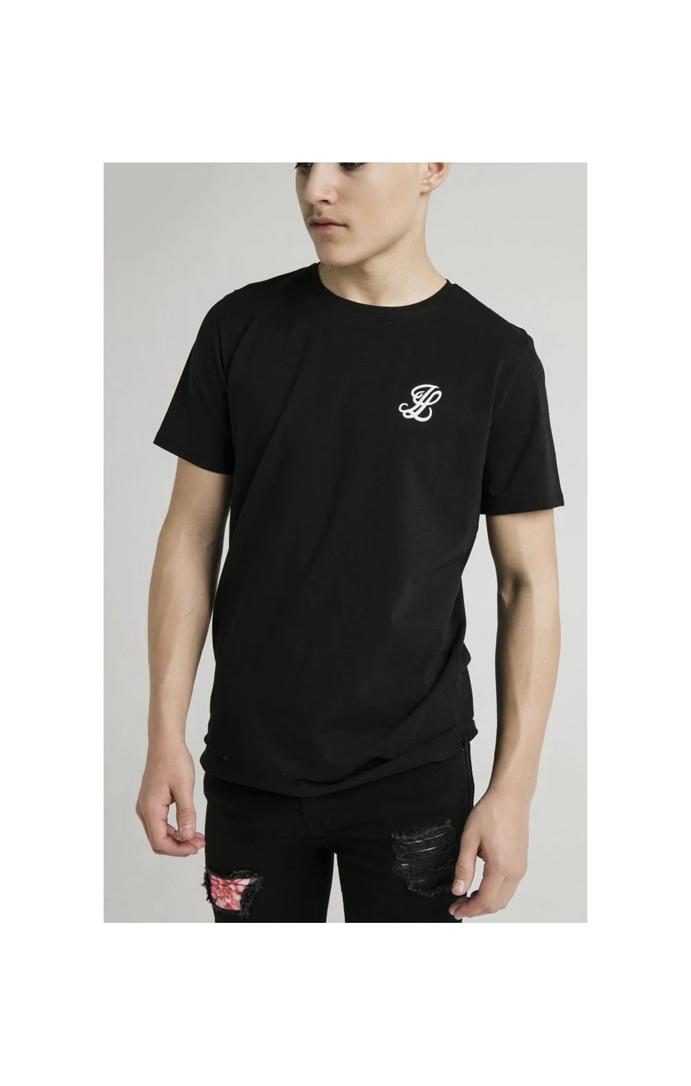 Boys Illusive Black Essentials Short Sleeve T-Shirt - Image 2