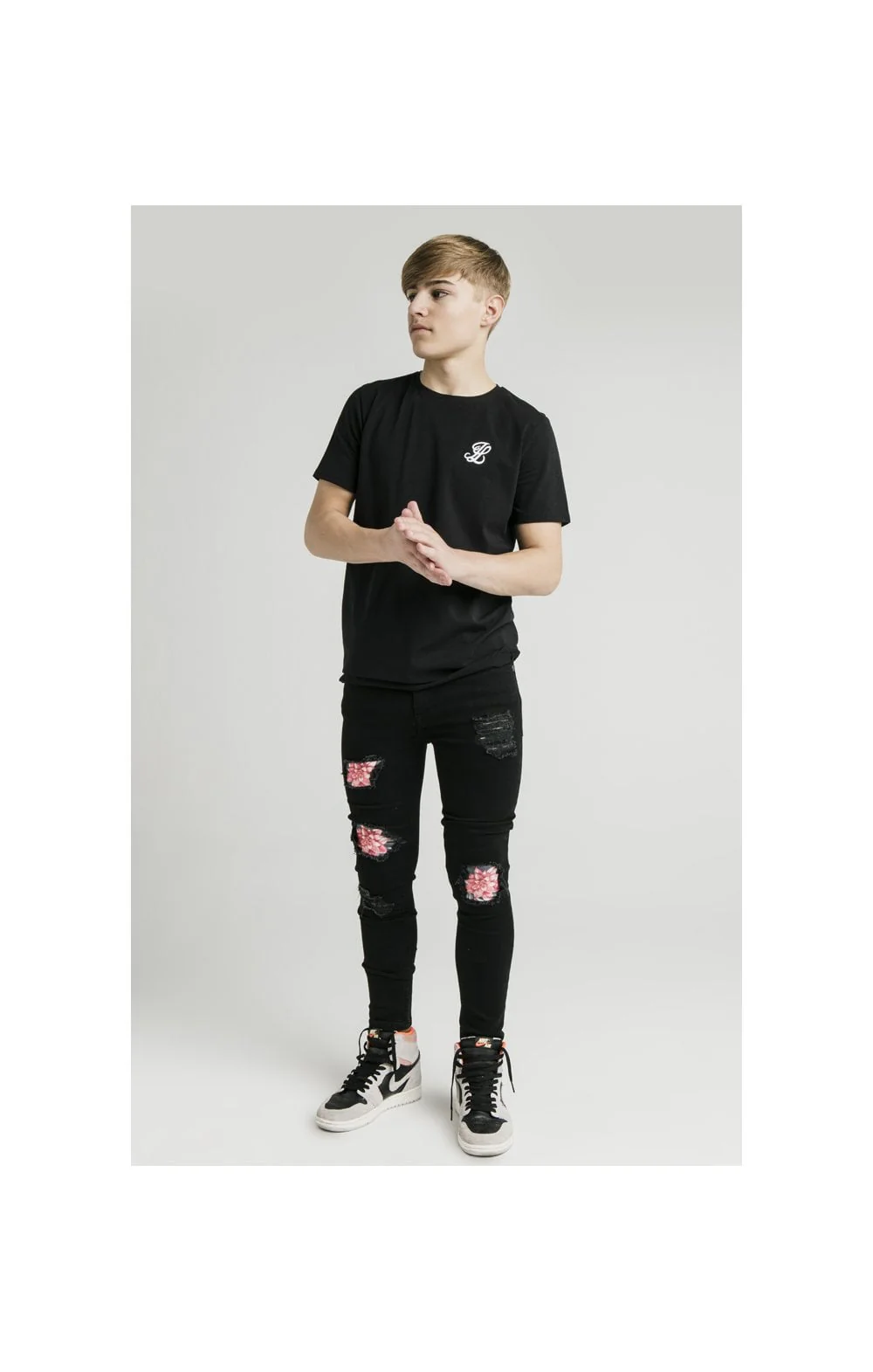 Boys Illusive Black Essentials Short Sleeve T-Shirt - Image 6