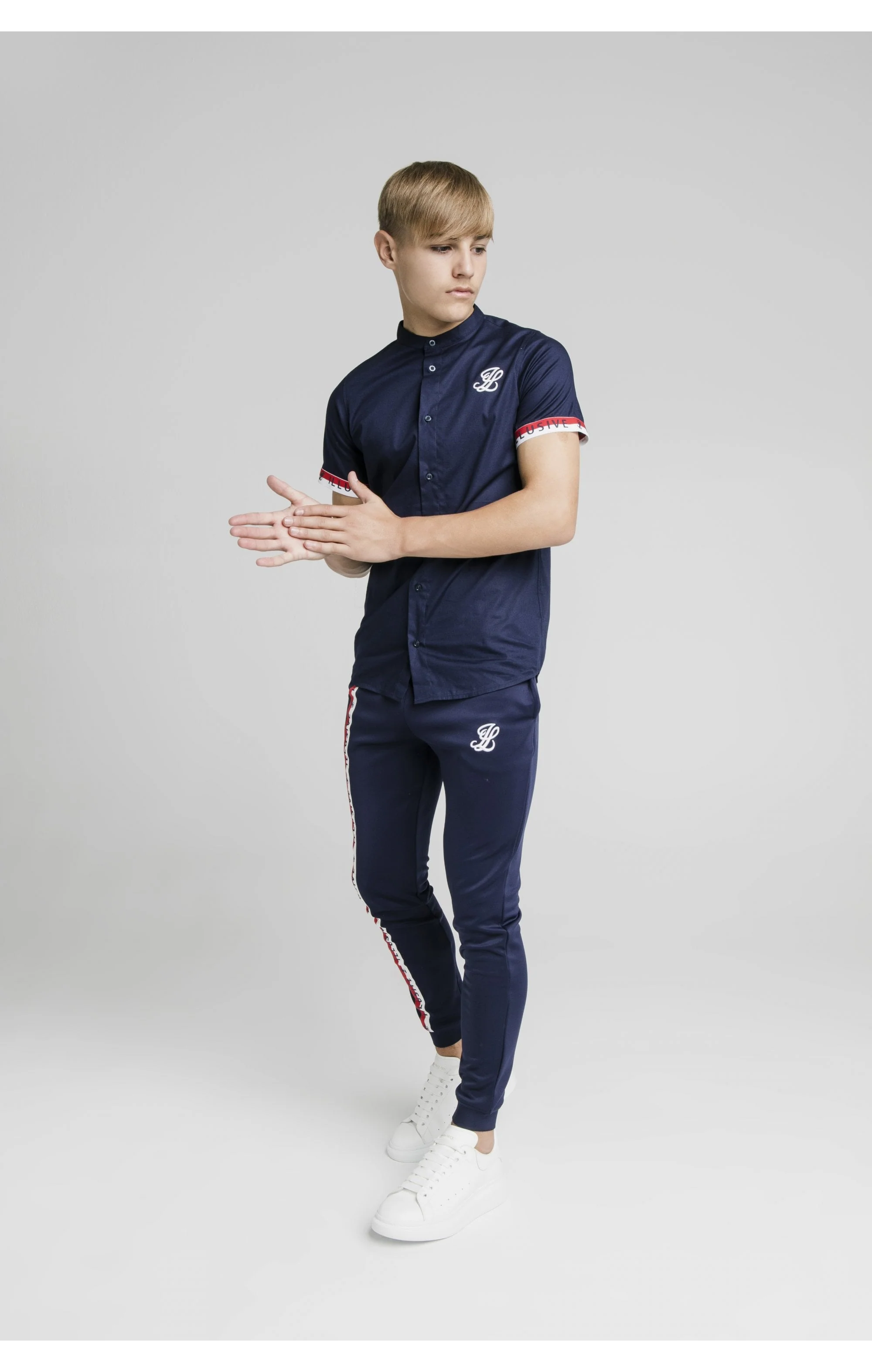 Illusive London S/S Tech Shirt - Navy - Image 3