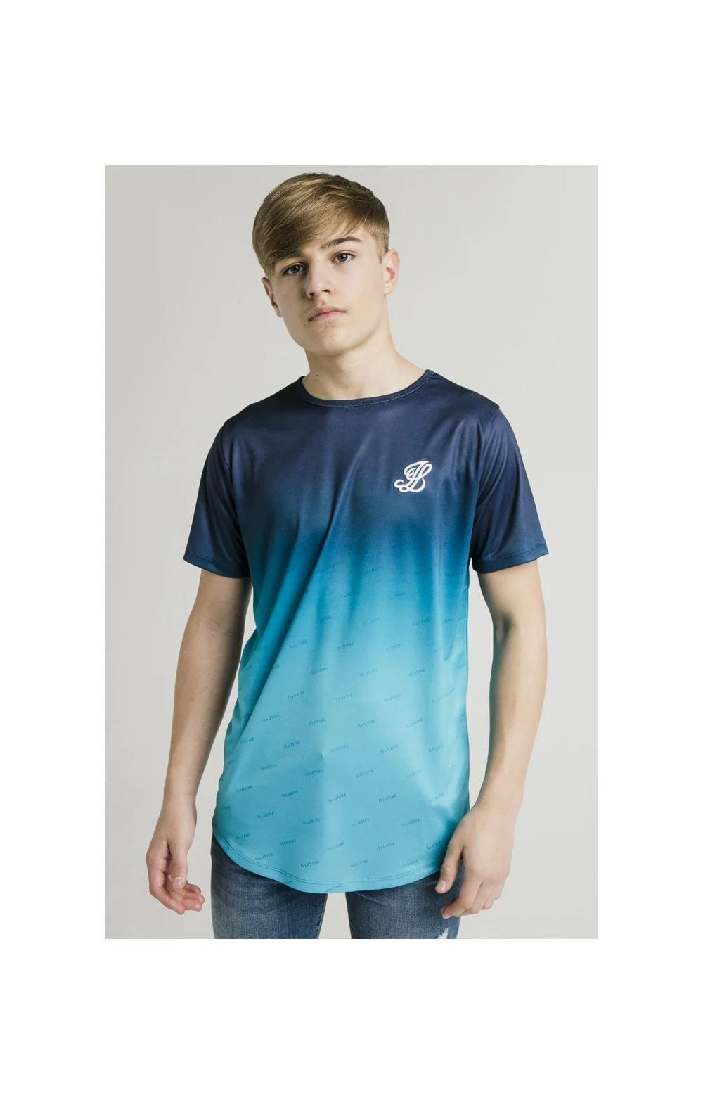 Illusive London Shadow Fade Tee – Teal - Image 2