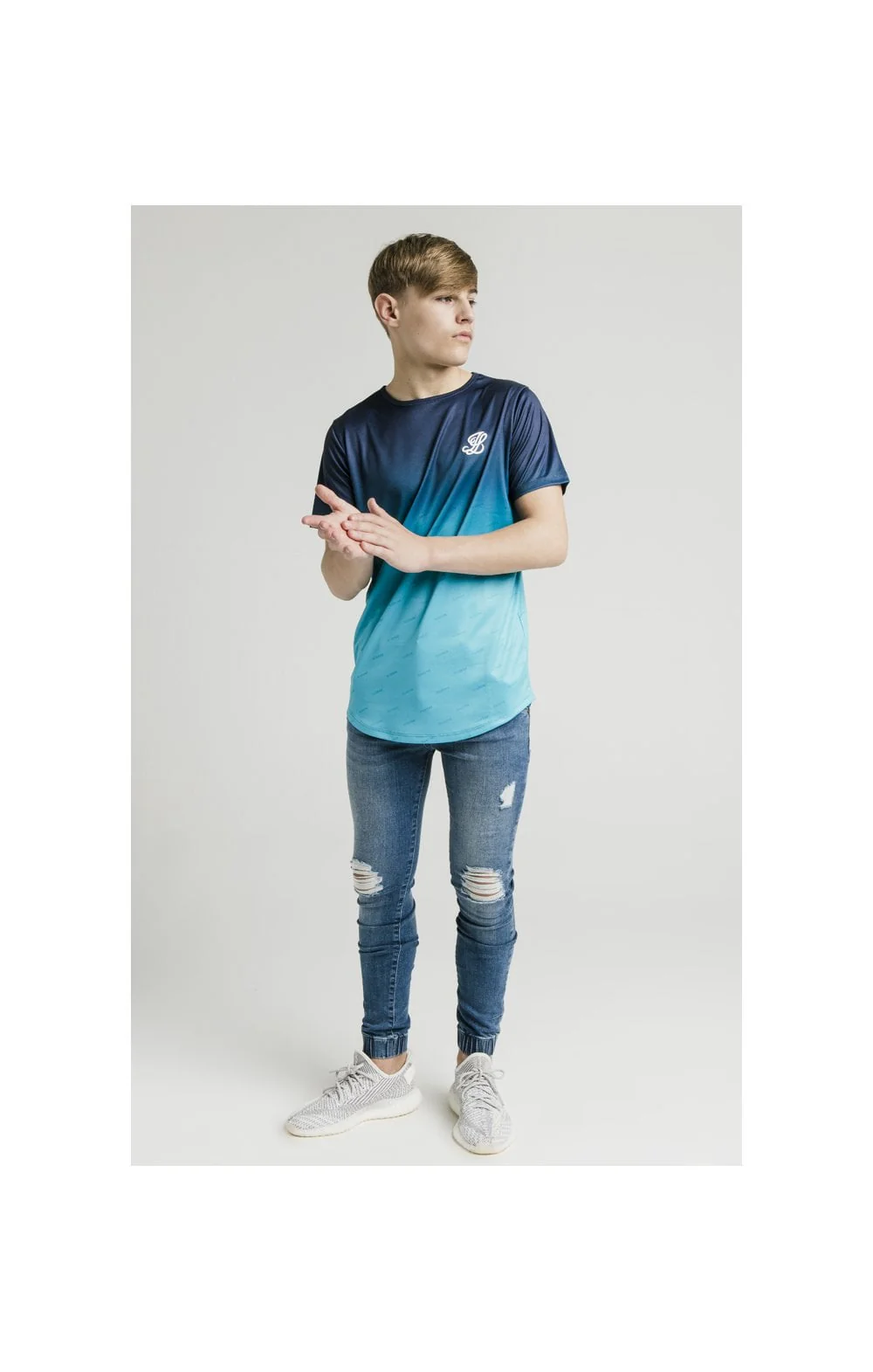 Illusive London Shadow Fade Tee – Teal - Image 4