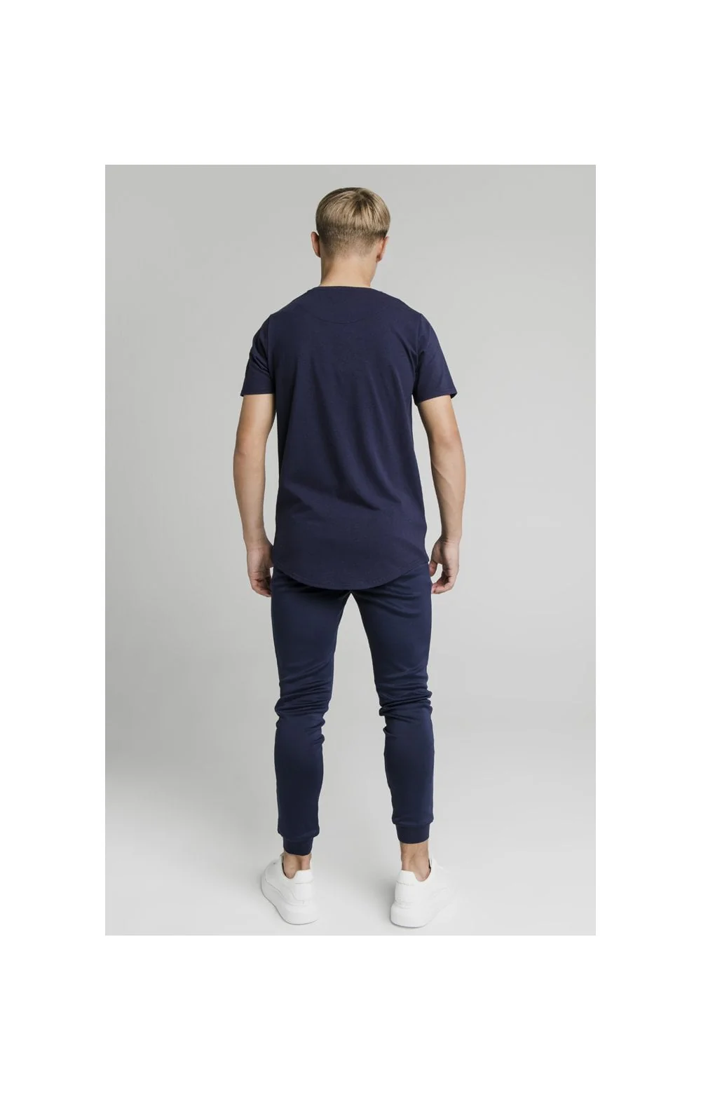 Illusive London Side Tape Joggers - Navy - Image 10