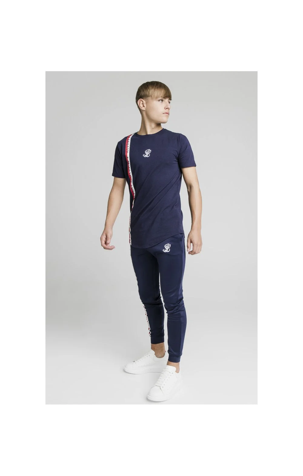 Illusive London Side Tape Tee - Navy - Image 6
