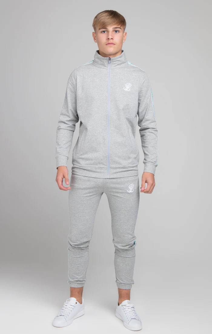 Boys Illusive Grey Marl Taped Zip Thru - Image 4