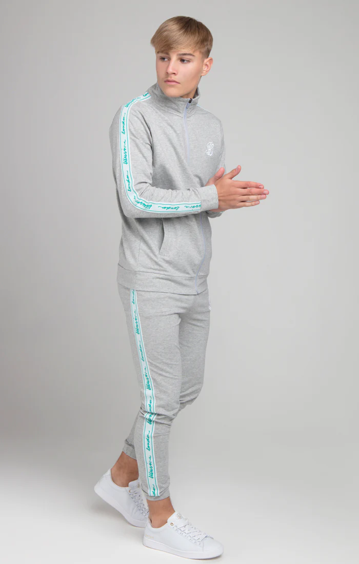 Boys Illusive Grey Marl Taped Zip Thru - Image 5