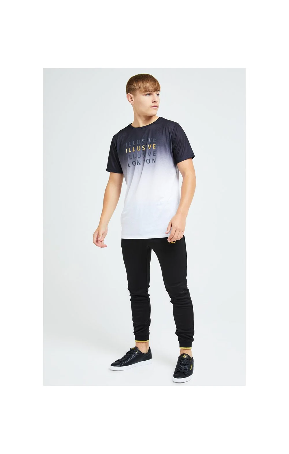 Illusive London Sovereign Fade Tee - Black & White - Image 5