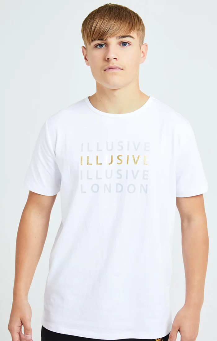 Illusive London Sovereign Tee - White & Gold